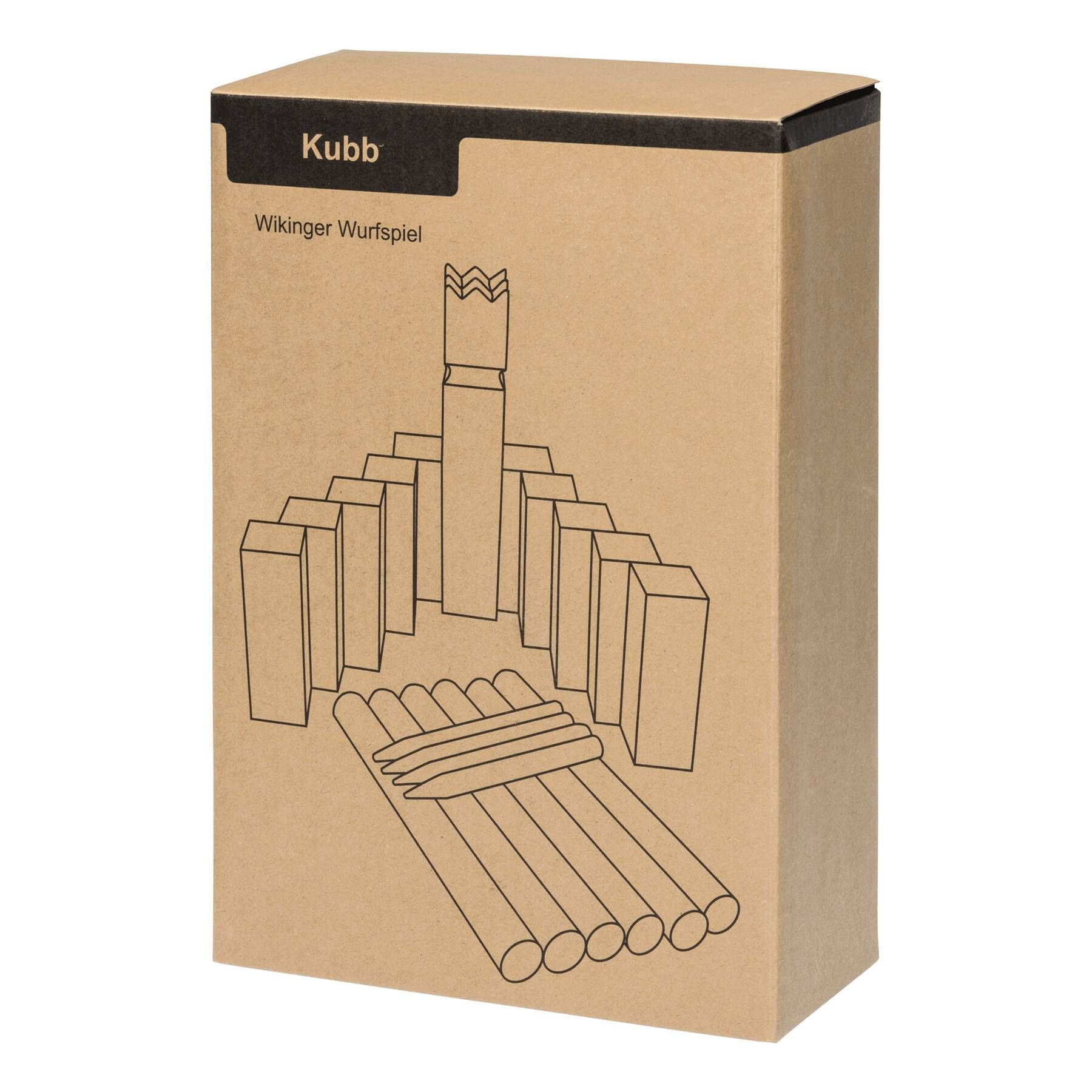 Wikinger Wurfspiel KUBB - braun-809