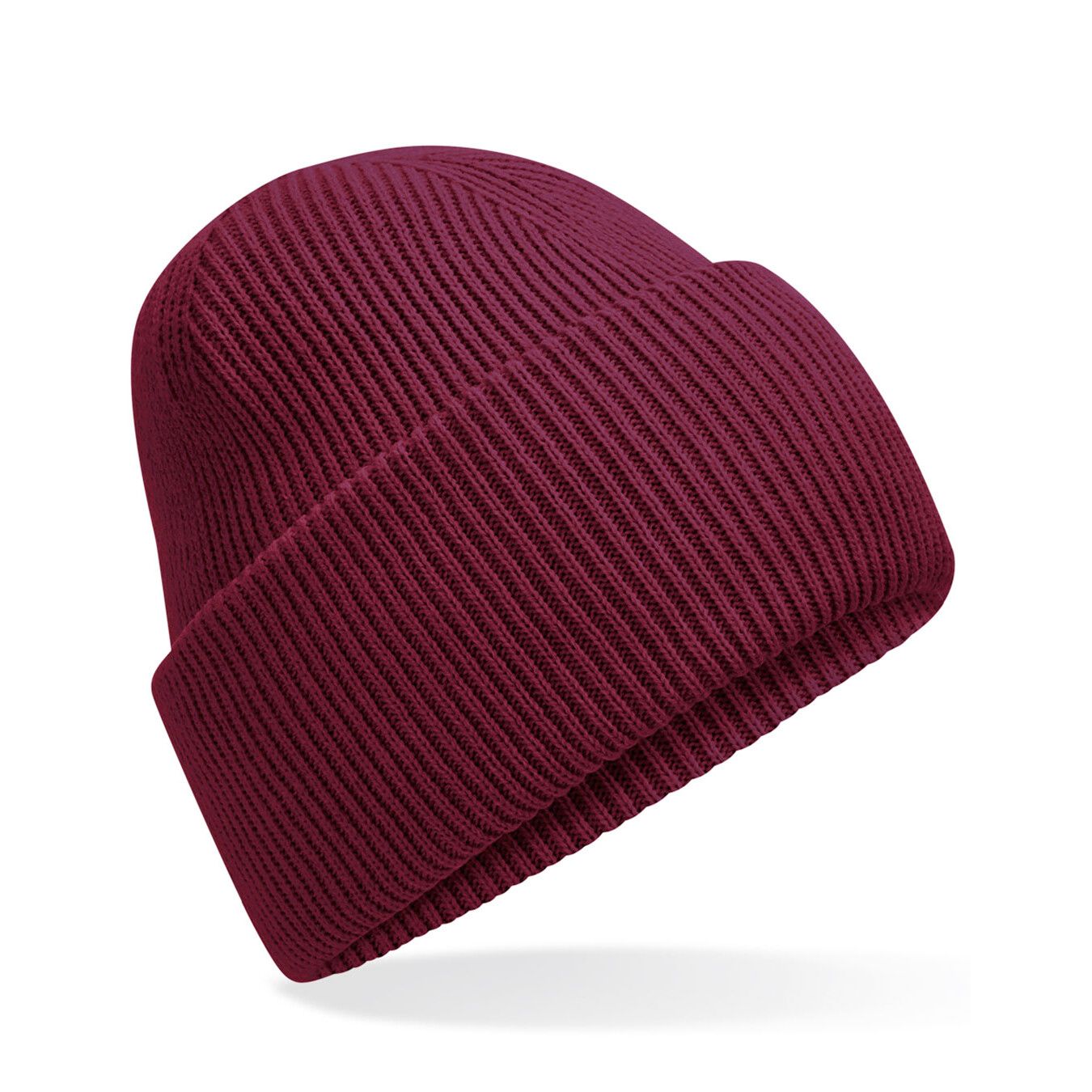 Classic Engineered Deep Cuffed Beanie - burgundy-701