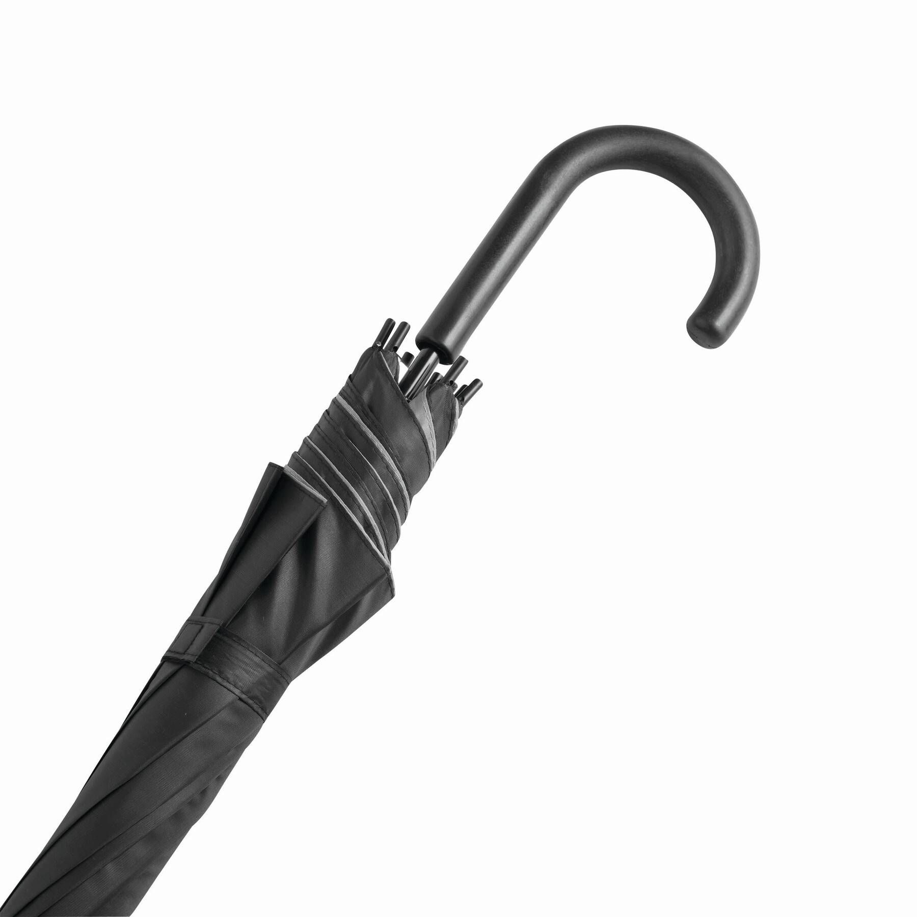 Automatik-Stockschirm DOUBLY - grau - schwarz-218