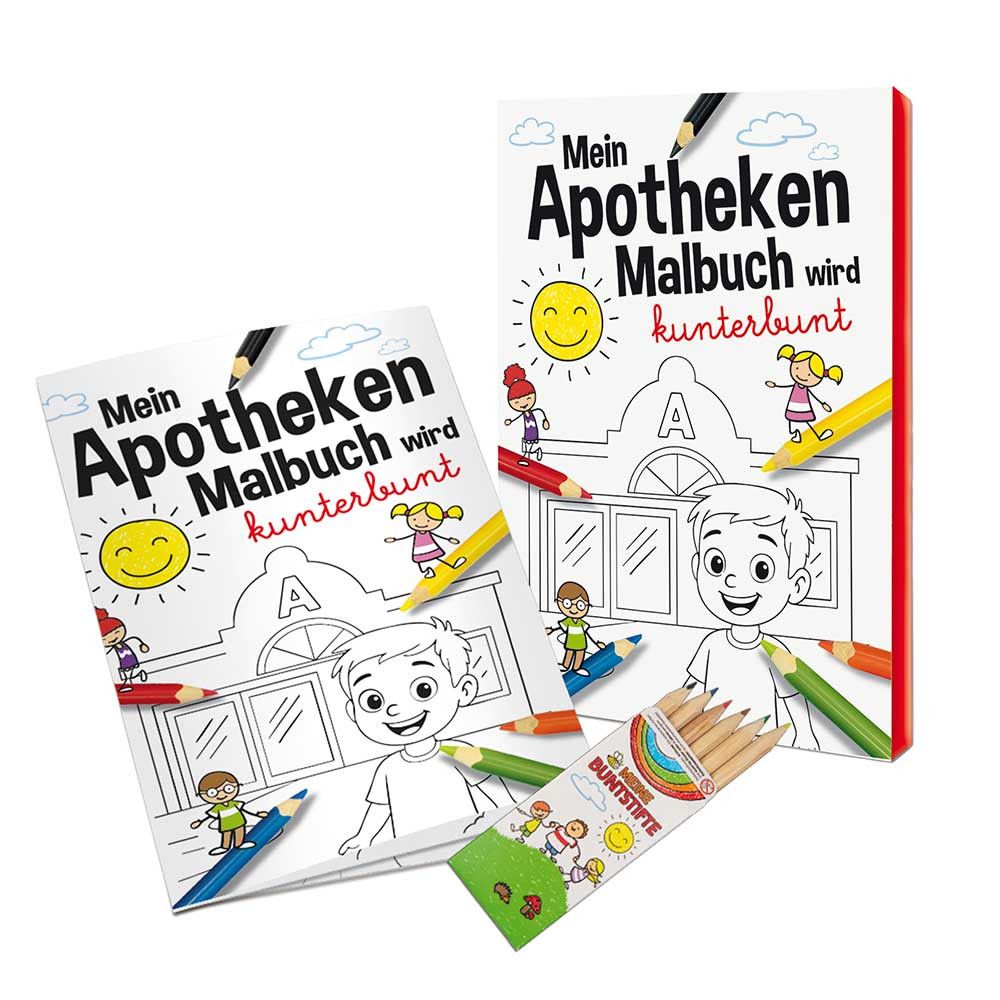 Malbuch / Mal-Set A6 - Apotheke - Malset mit individuellen Vorder- und Rückseiten-547
