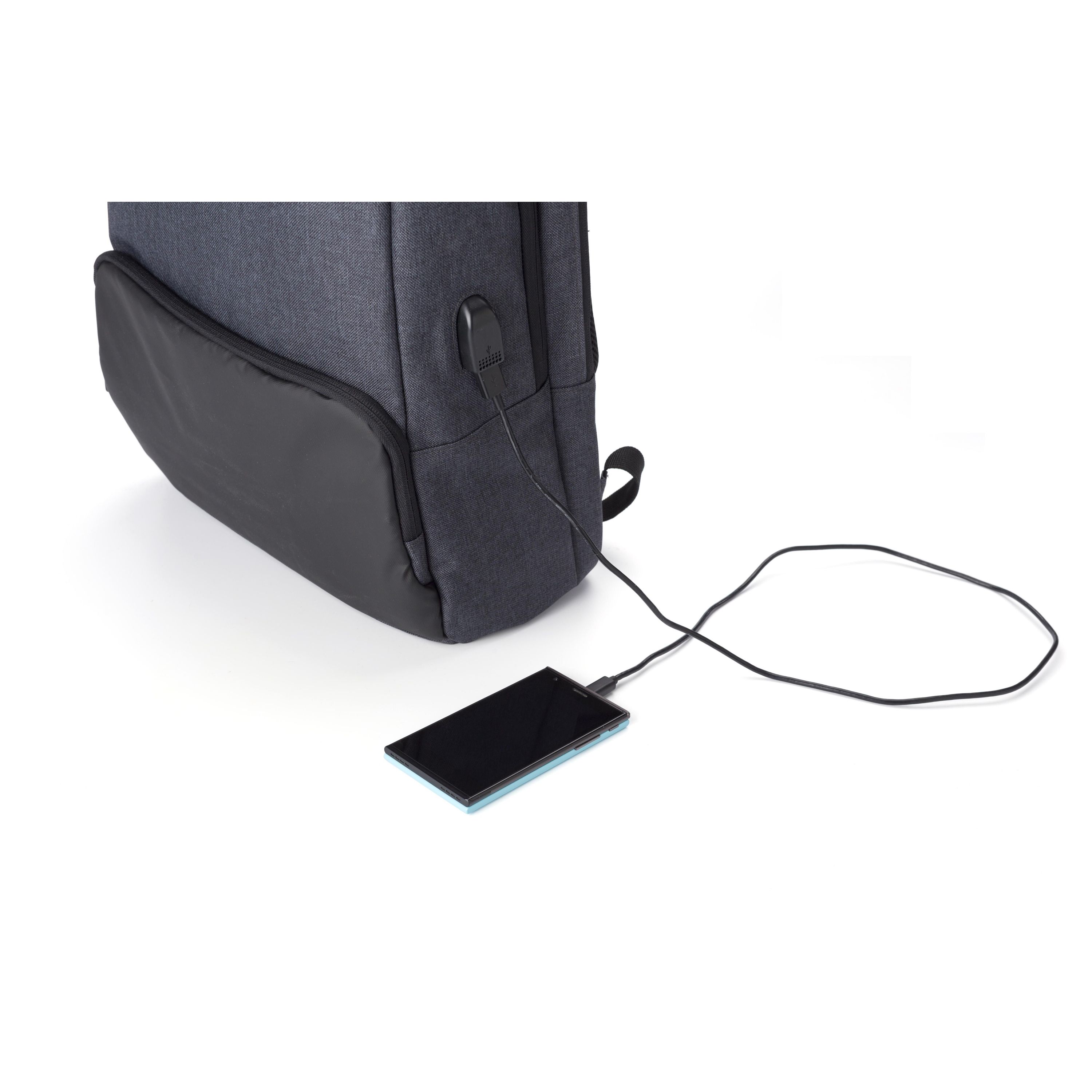 PVC Rucksack mit Anti-Diebstahl Schutz Romy - schwarz-508
