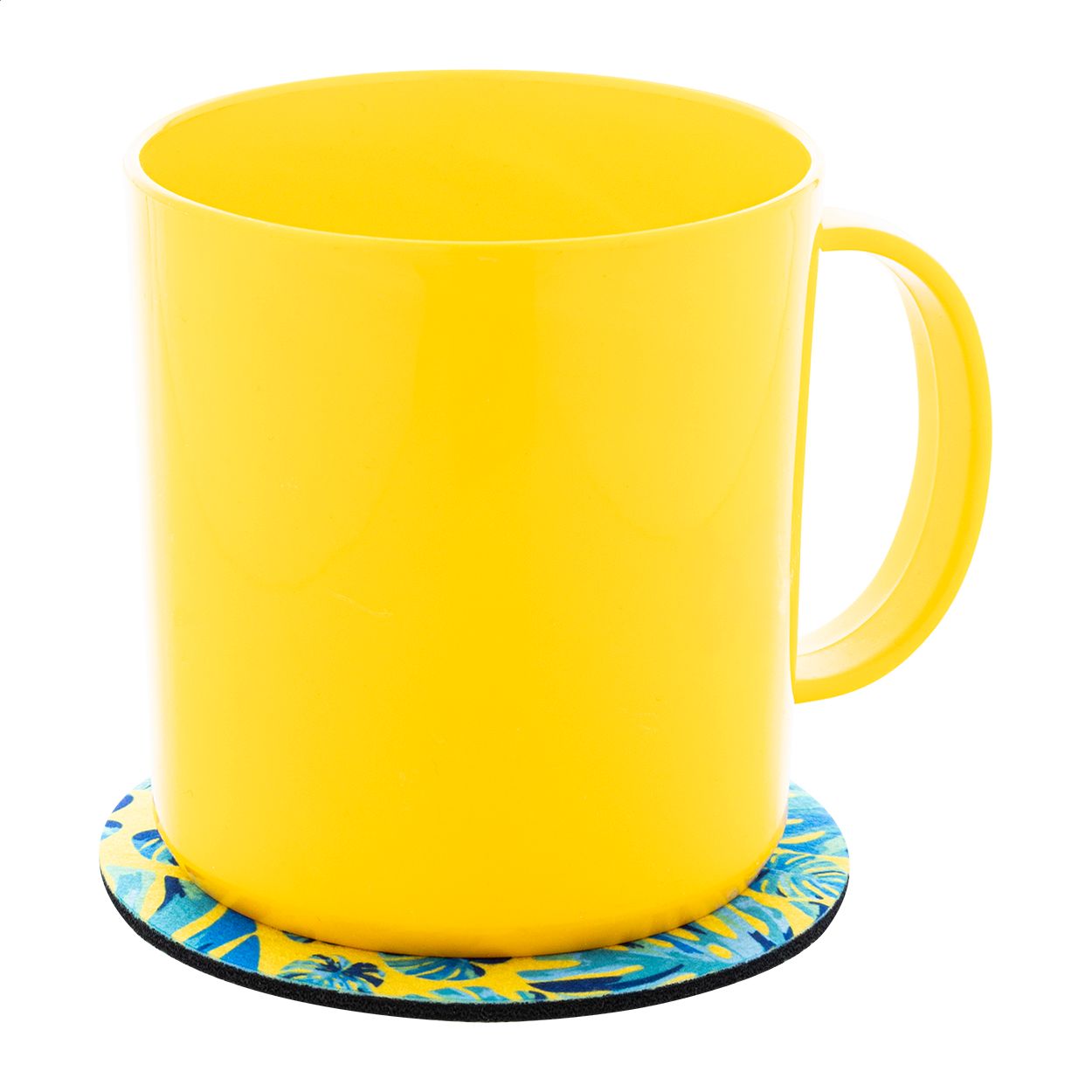 CreaFelt Drink Plus RPET-Filzuntersetzer, Kreis - weiß-363