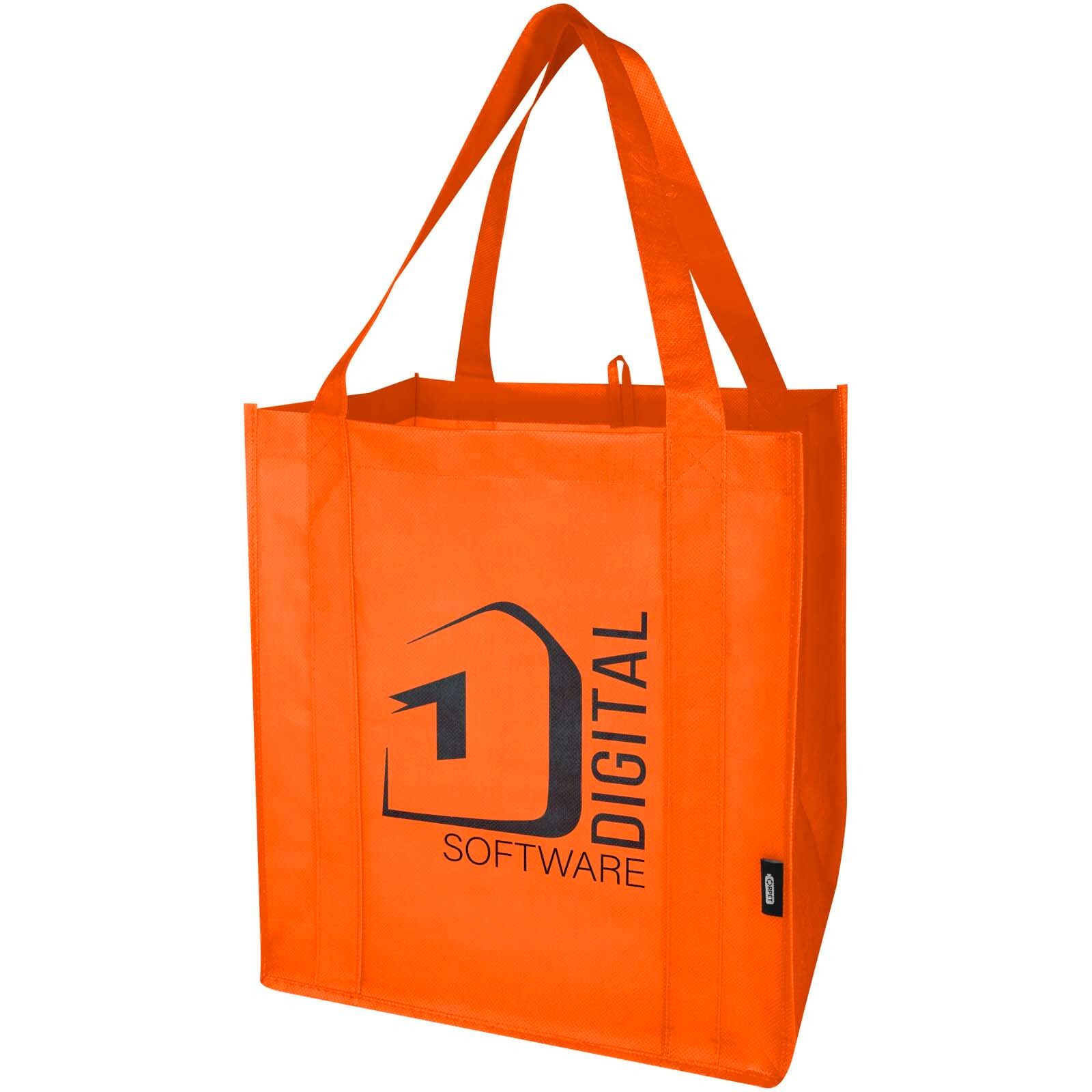 Liberty Tragetasche mit hartem Boden aus recyceltem GRS Non Woven 6 L - orange-31