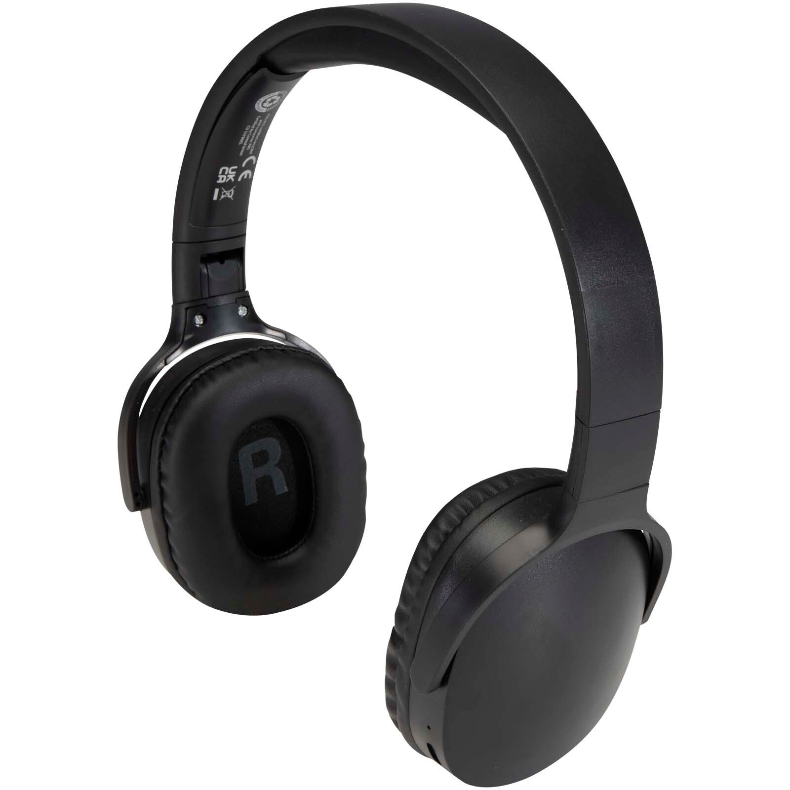 Ancha Over-Ear Wireless Bluetooth Headset aus recyceltem Kunststoff - schwarz-804
