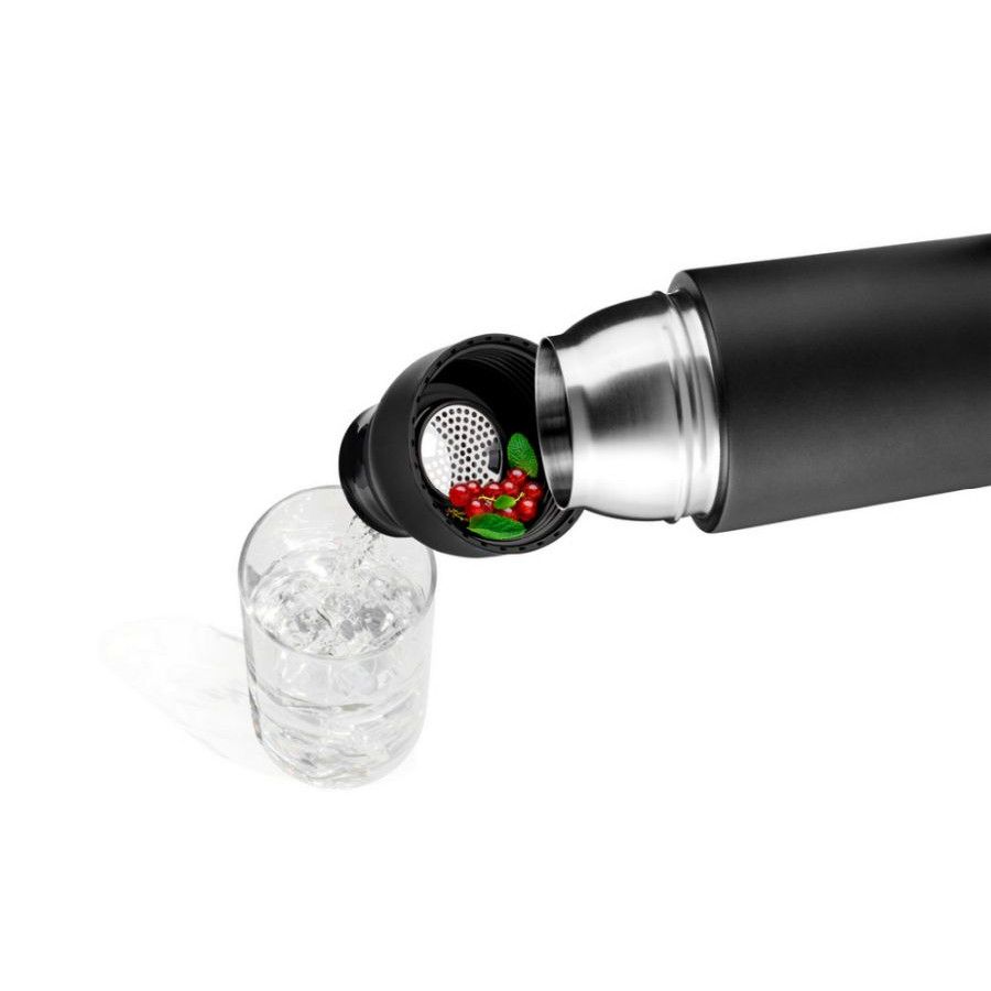 TROIKA Thermoflasche INFUSE+ - schwarz-208