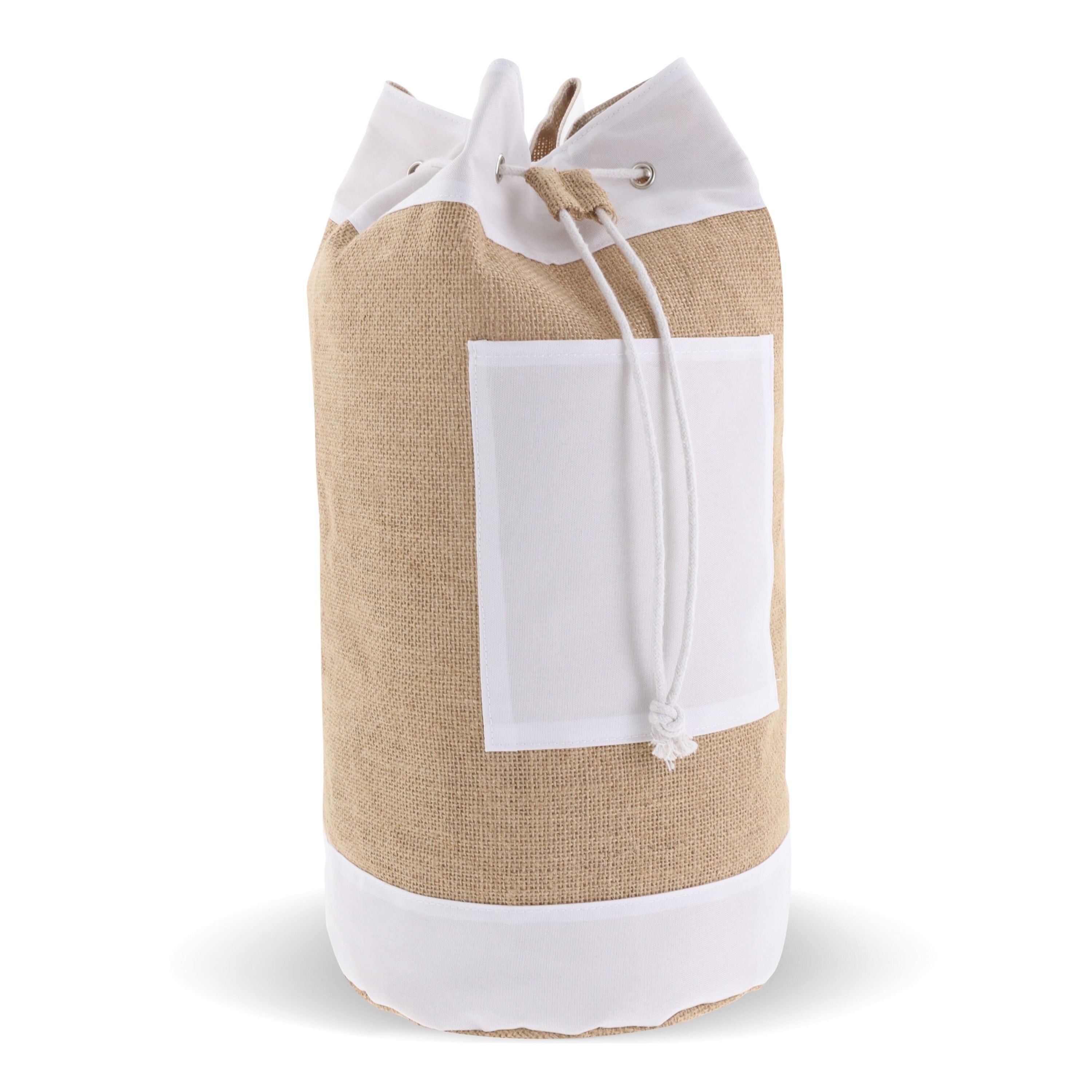 Seesack aus Baumwolle und Jute - natur-964