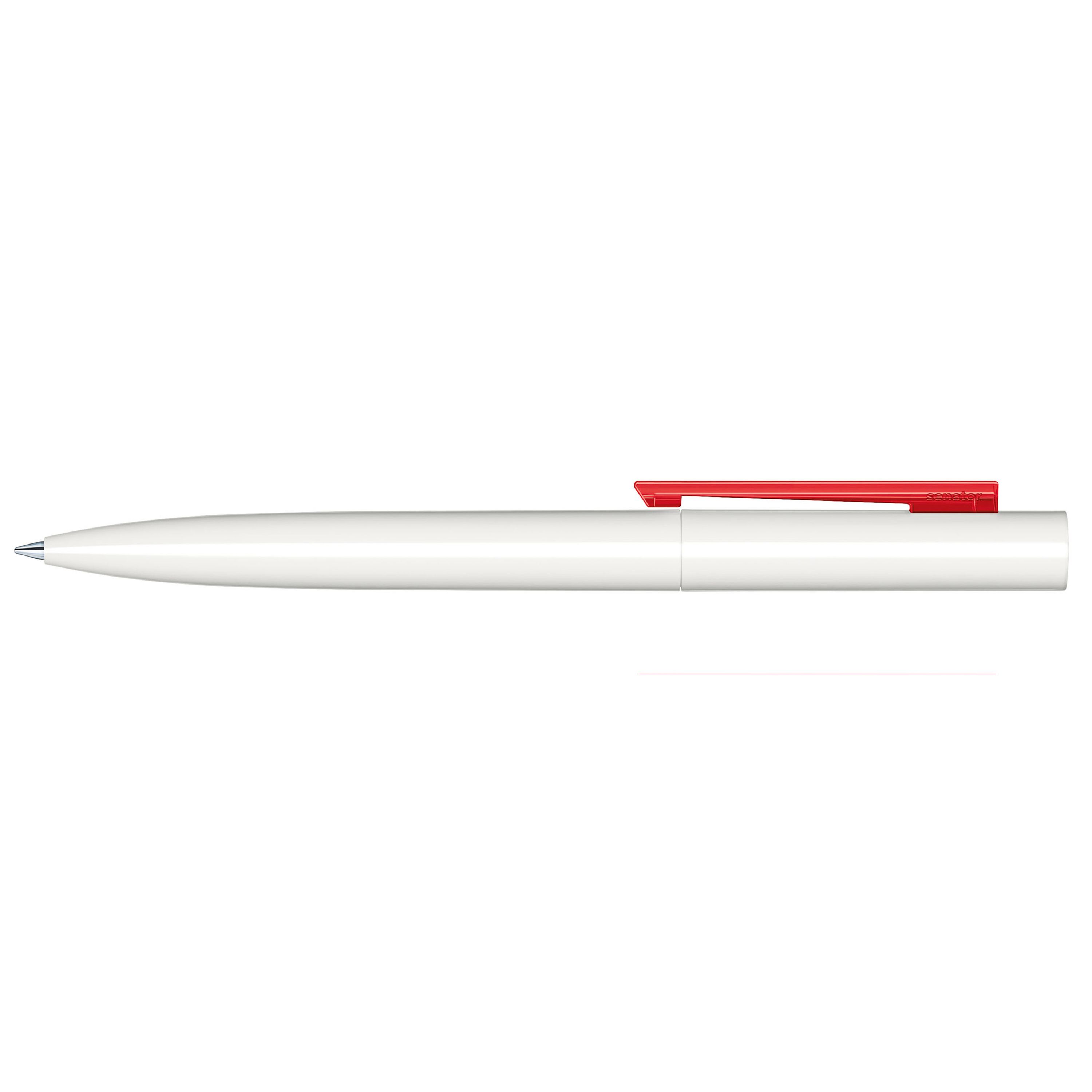 Headliner Clear Basic Drehkugelschreiber - weiß - rot-874