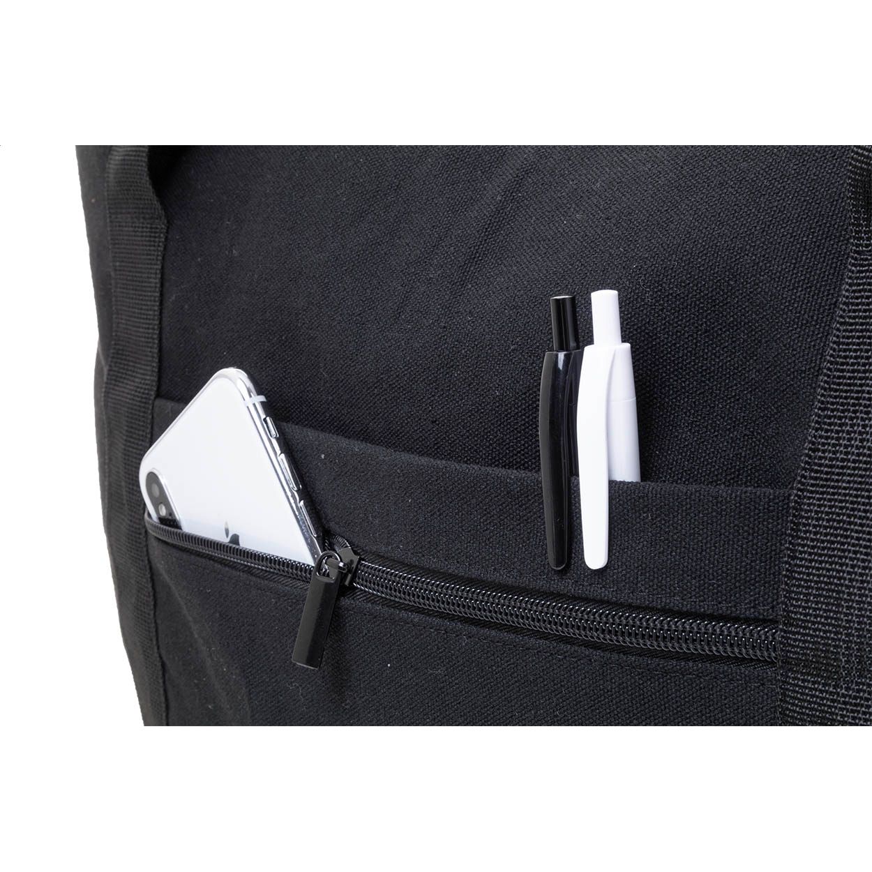 Rebyss Travel Recycelten Canvas Reisetasche - schwarz-246