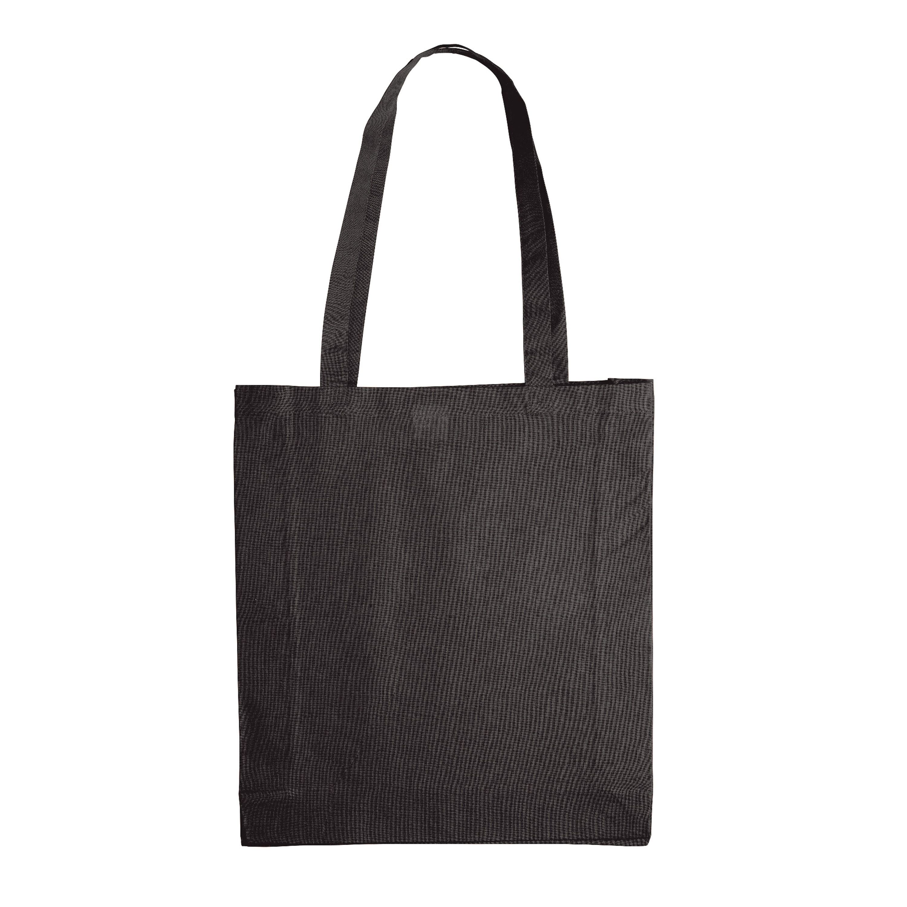 Umhängetasche baumwolle OEKO-TEX® 140g/m² 38x10x42cm - schwarz-910
