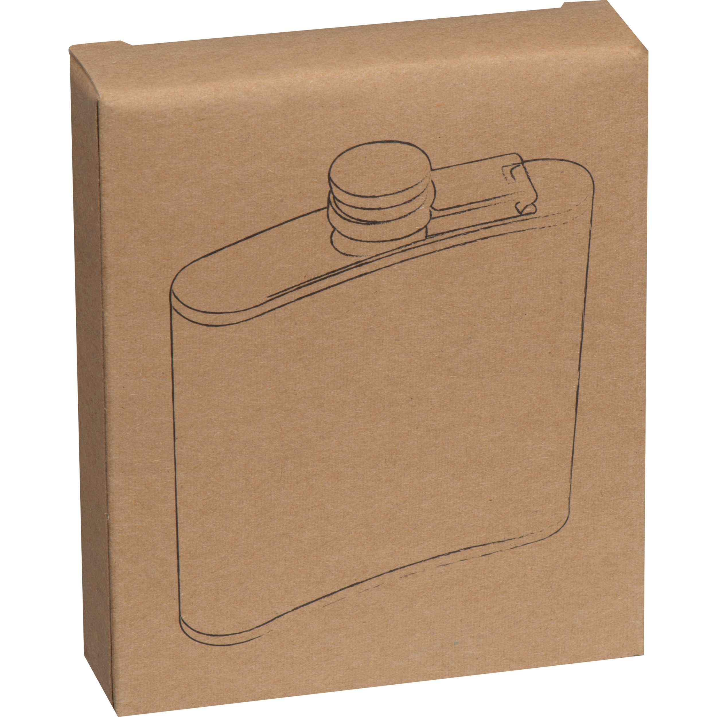 Flachmann mit Bambusummantelung - beige-906