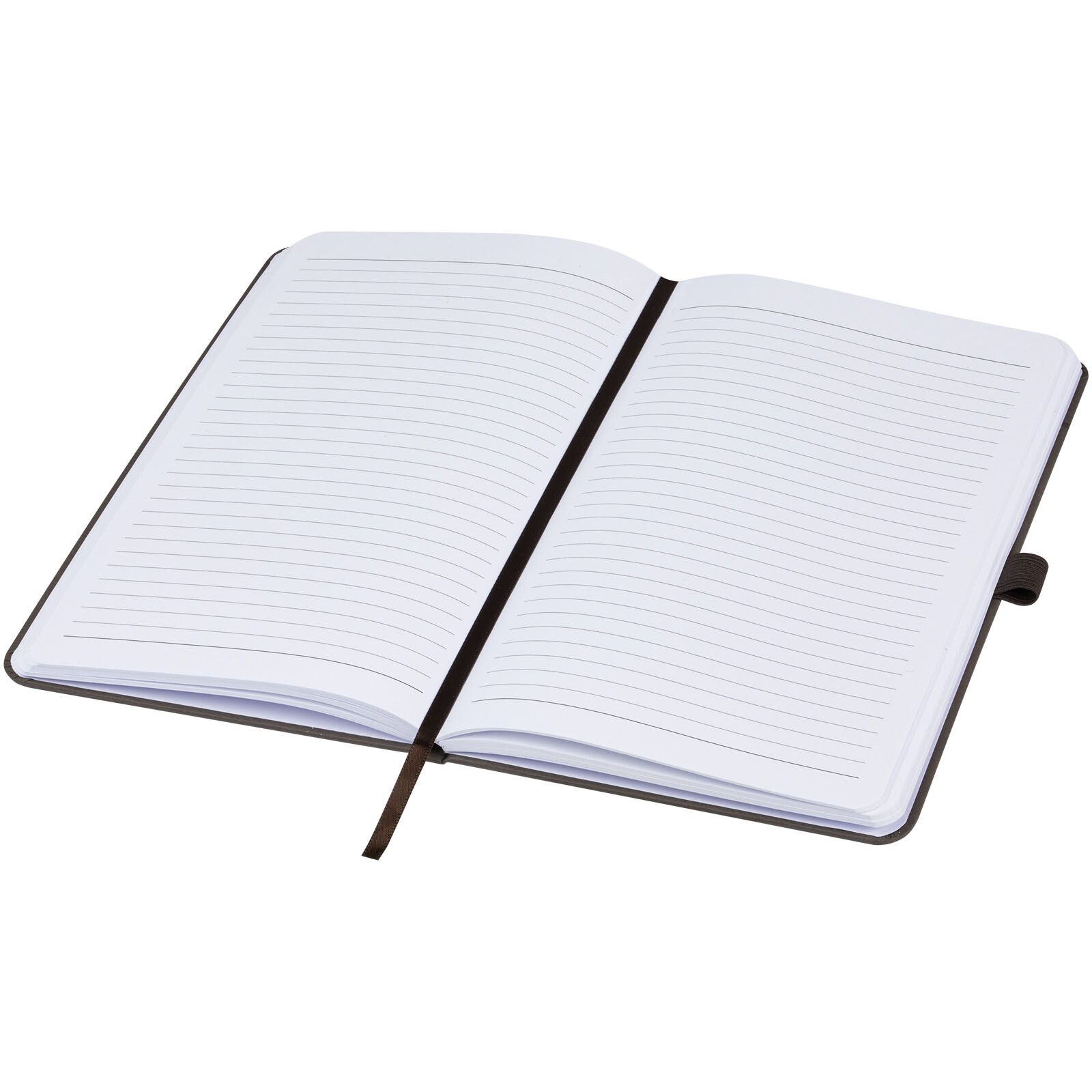 Fabianna Hardcover Notizbuch aus Crush-Papier - kaffeebraun-304