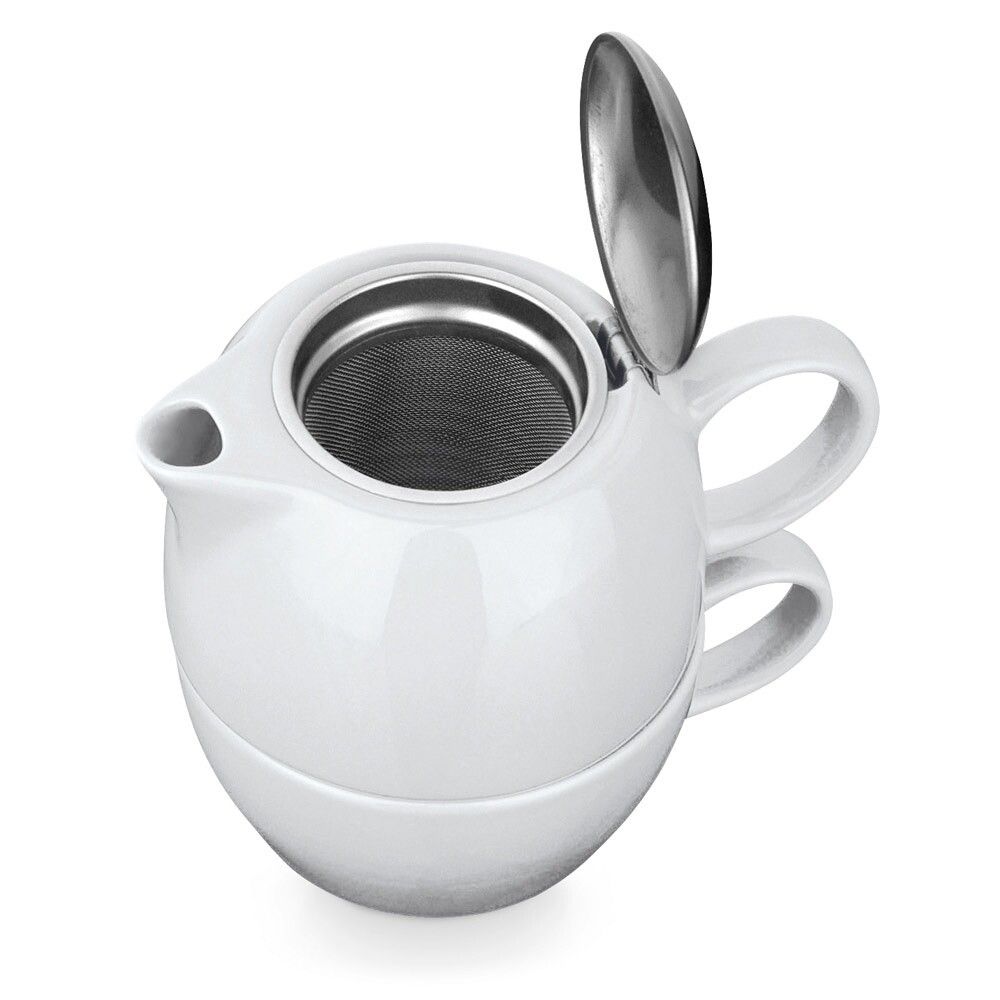 COLE Teeset aus Porzellan 2 in 1 - weiß-743