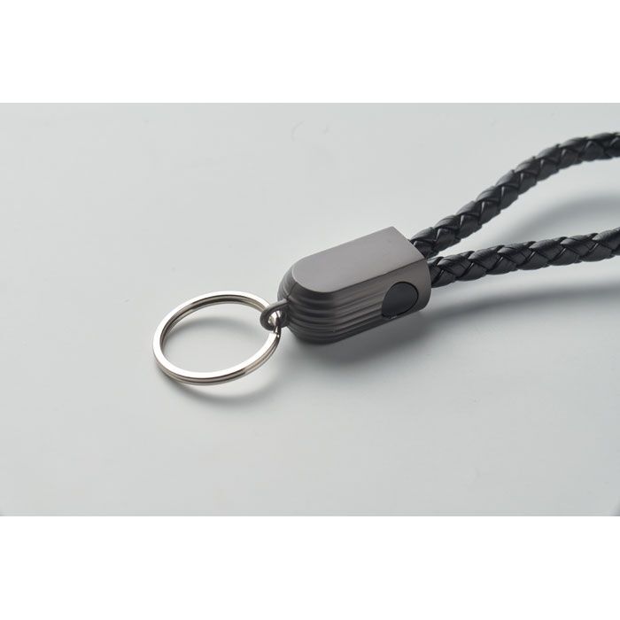 60W Schlüsselring-Ladekabel FAULETI LOOP - schwarz-232