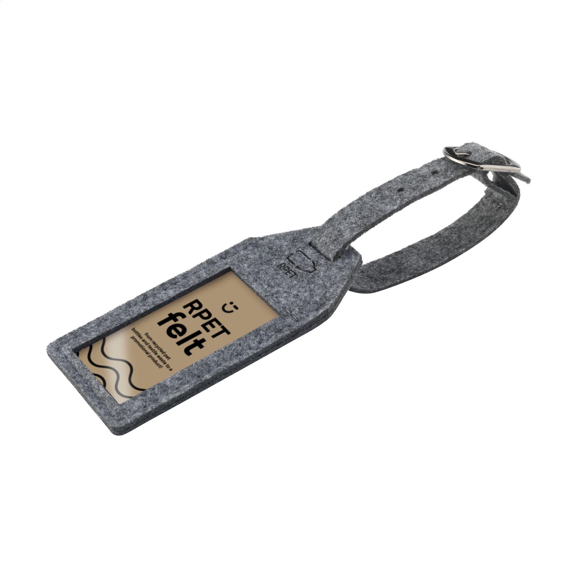 RPET Felt GRS Luggage Tag Gepäckanhänger - grau-529