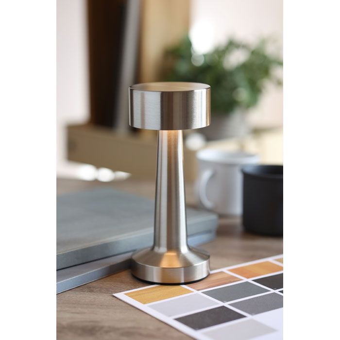 USB-Tischlampe Metall HIERLUZ - mattsilber-12