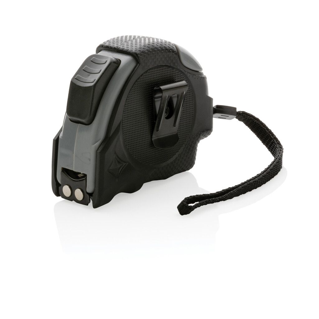 Auto-Stop-Maßband aus recyceltem Kunststoff, 5m/19mm - schwarz-438