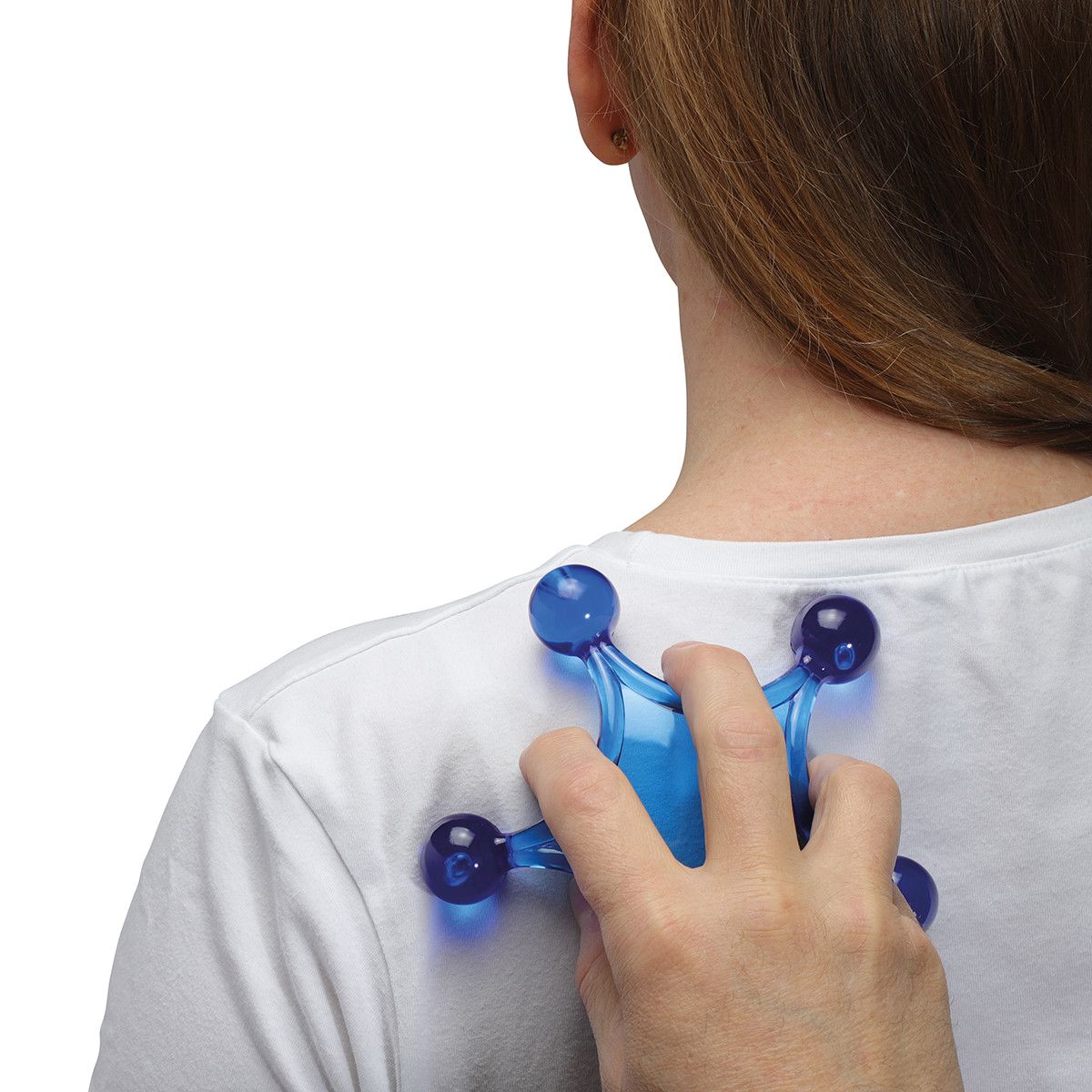 Massagestern - blau - transparent-499