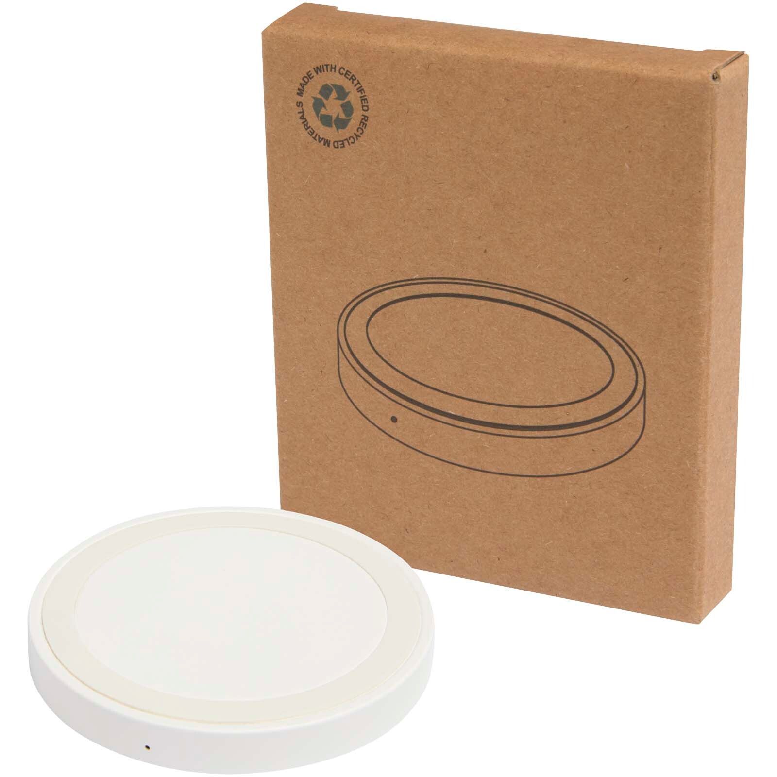 Freal 15W Kabelloses Ladepad aus recyceltem Kunststoff - weiss-611