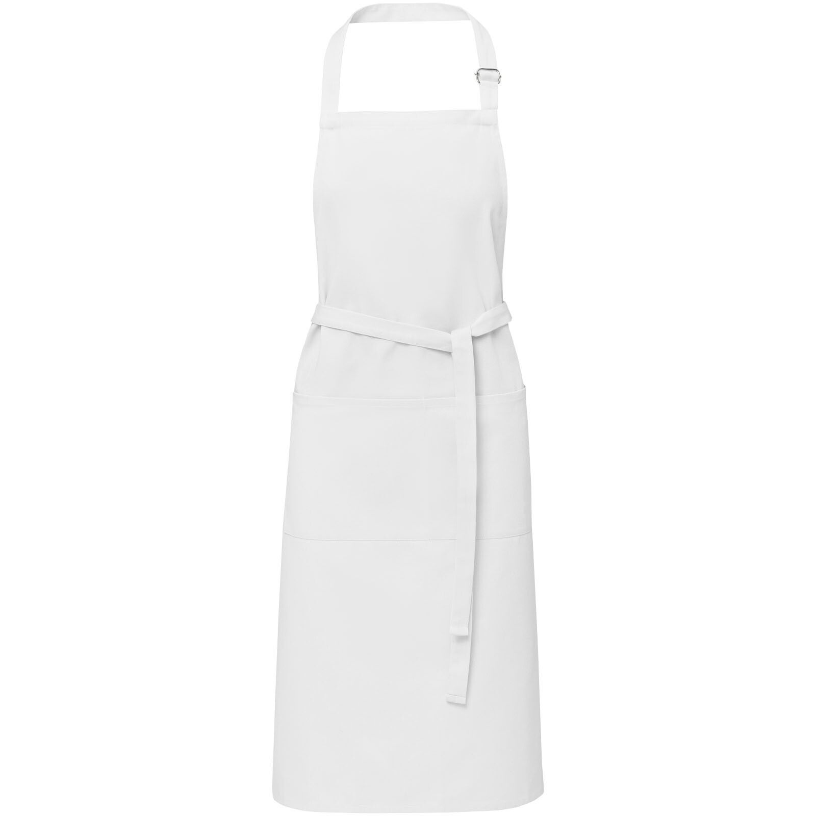 Andrea 240 g/m² Schürze mit verstellbarem Nackenband - weiss-535