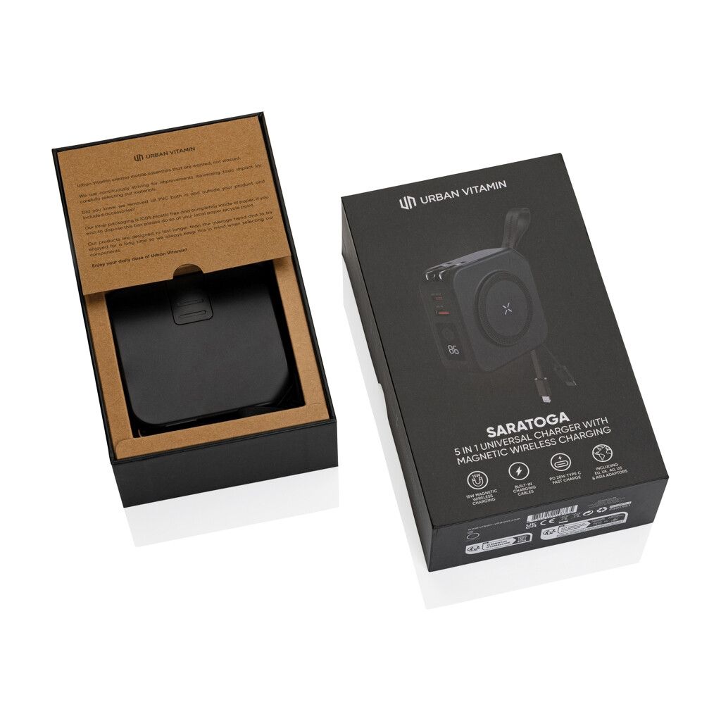 Urban Vitamin Saratoga 5-in-1 universal Charger - schwarz-854