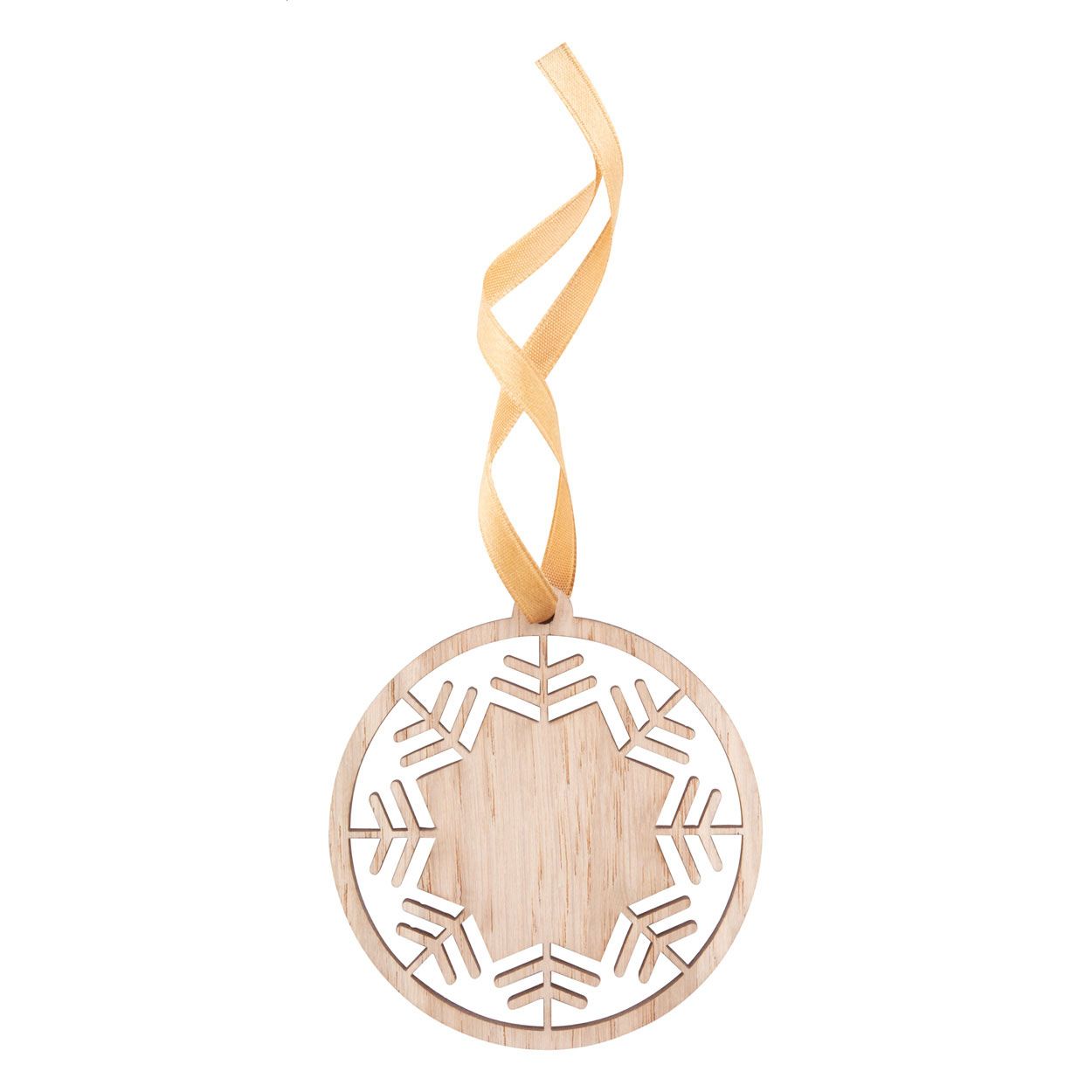 Lundamo Weihnachtsbaumschmuck, Snowflake - natur - gold-657
