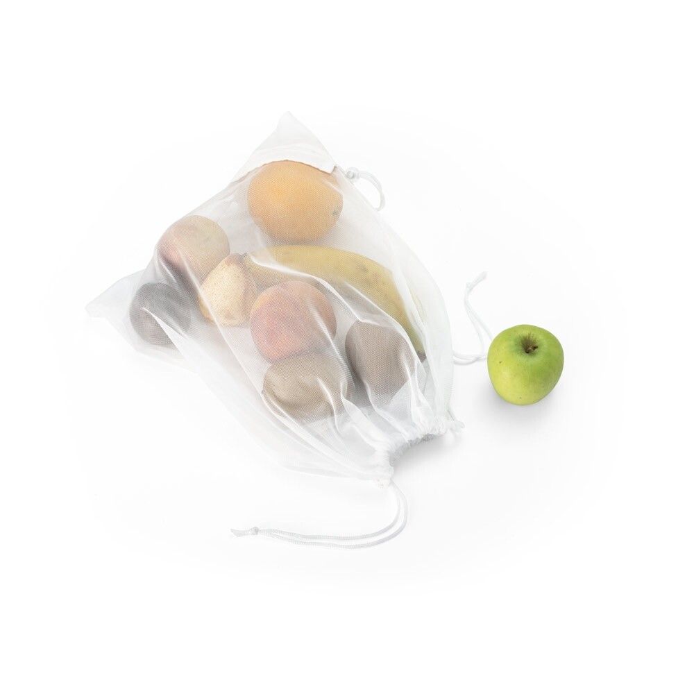BOLZANO Faltbare Mesh-Tasche aus 190T Polyester (100% rPET) - weiß-384