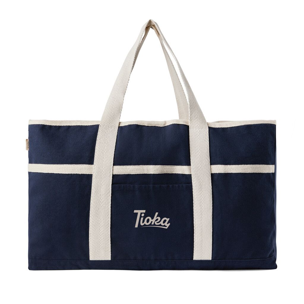 VINGA Volonne AWARE™ Strandtasche aus recyceltem Canvas - blau-207