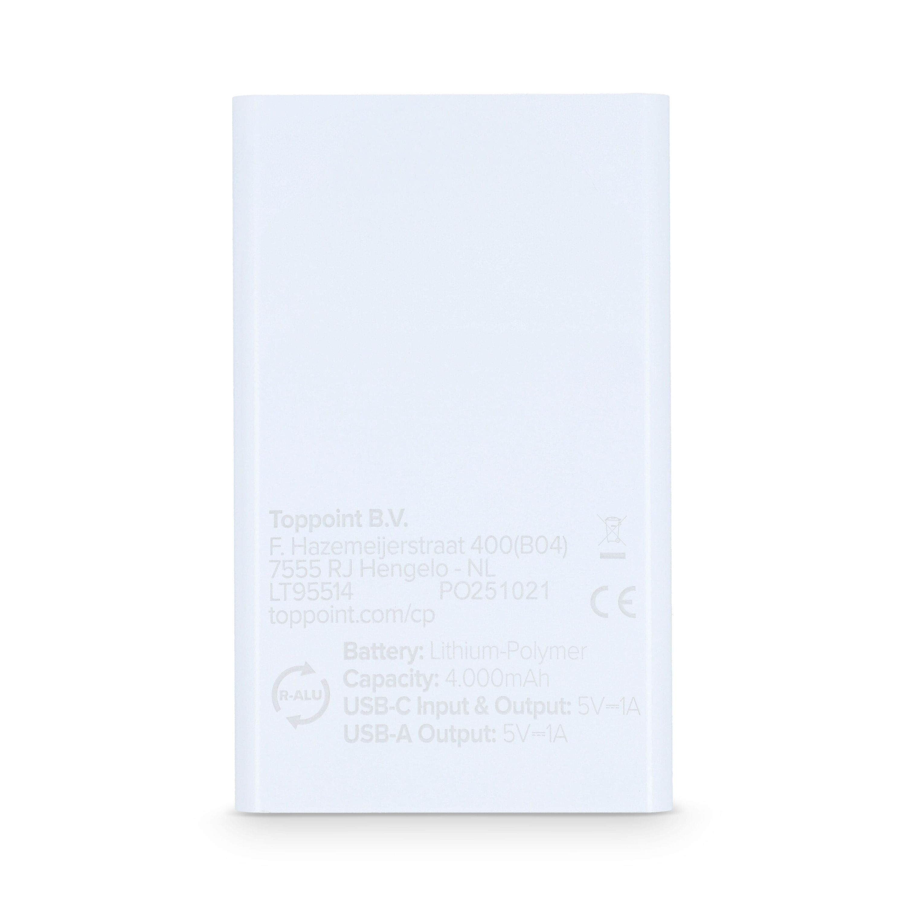 Enera Powerbank USB-C 4000 mAh R-AL - weiss-867