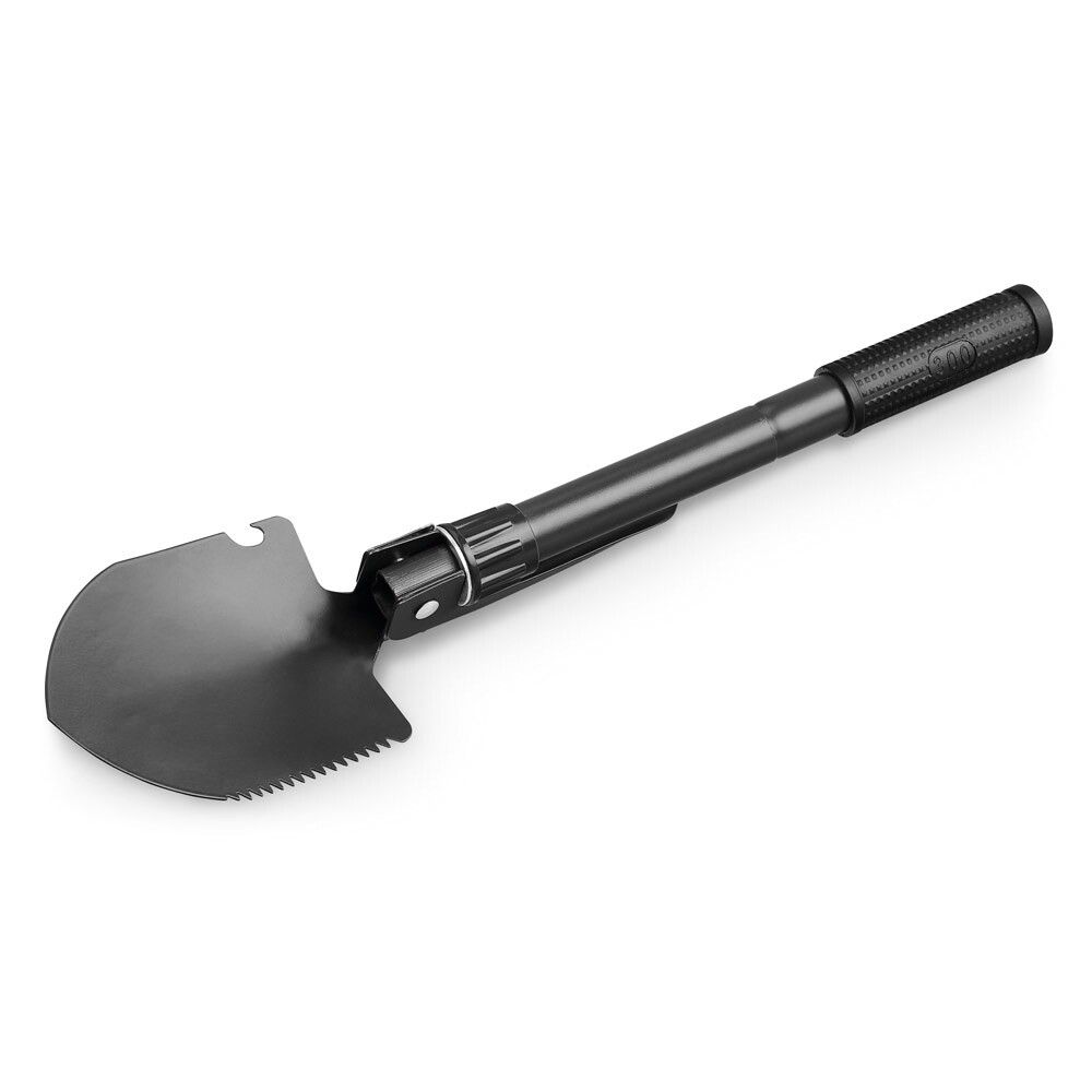 DIG Faltbare Schaufel aus Metall mit Kompass - schwarz-57