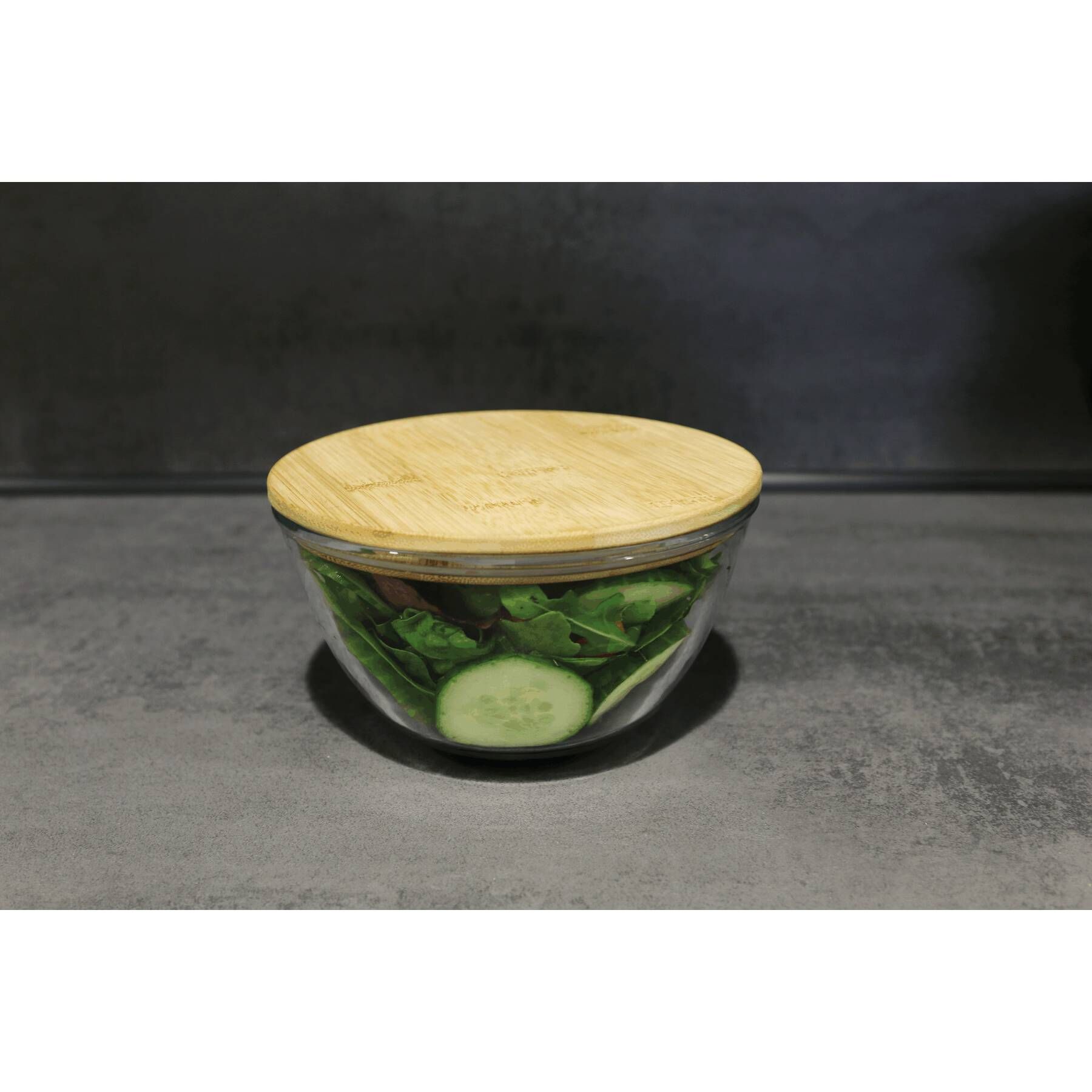 Glasschüssel FRESH LUNCH - braun - transparent-406