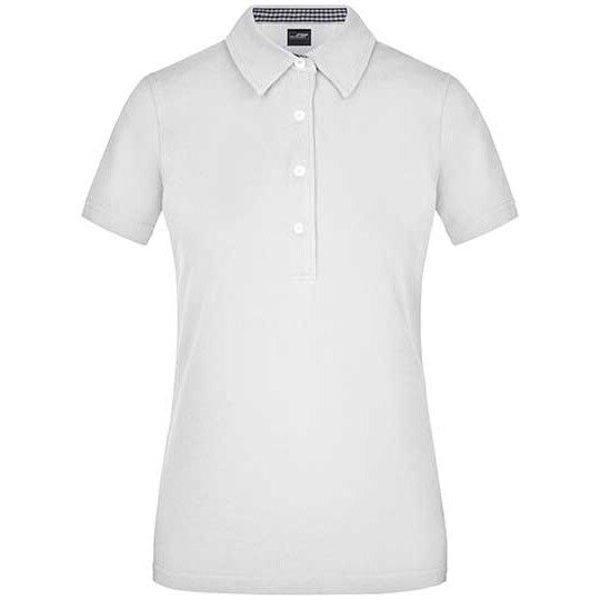 Ladies´ Plain Polo - white - navy - white-823