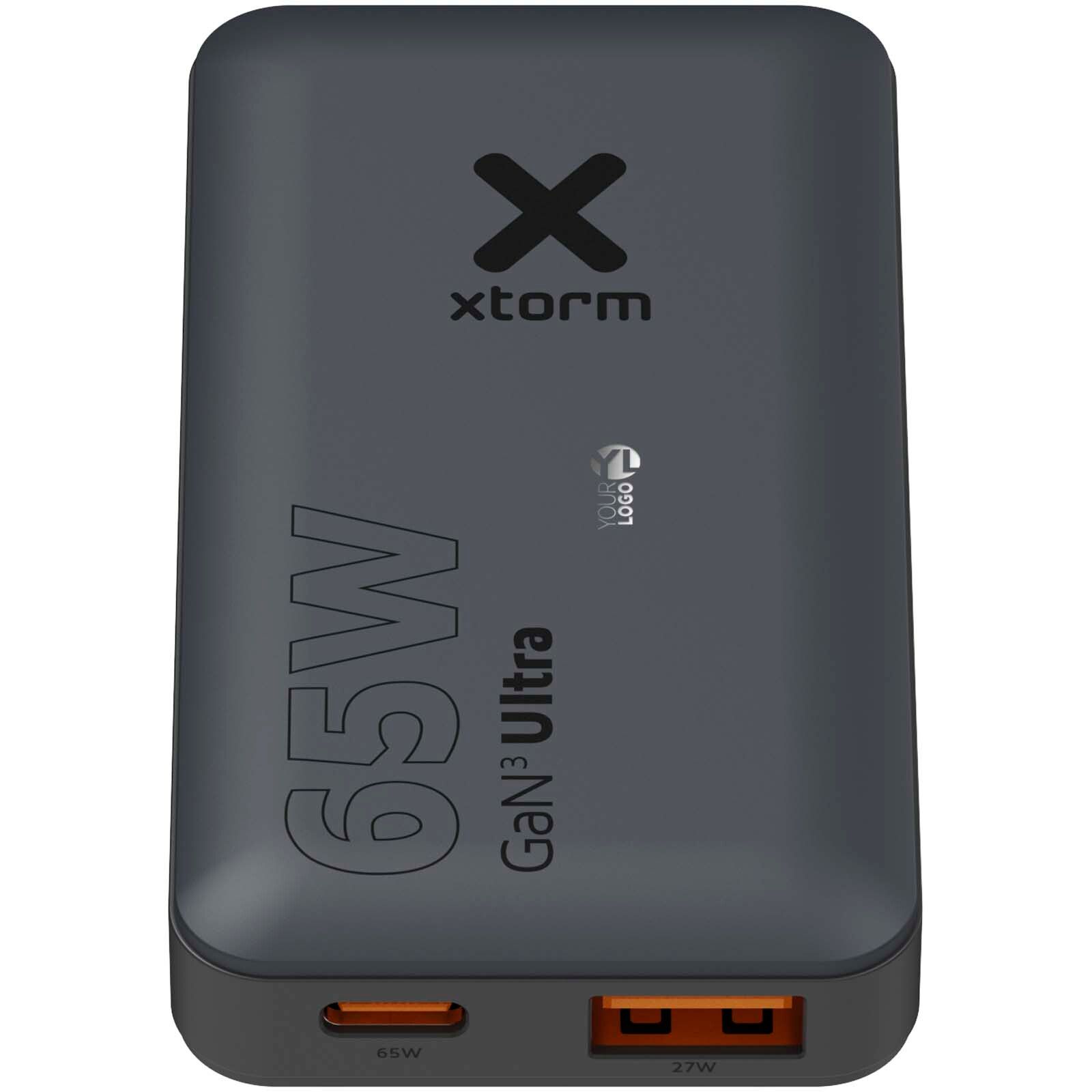 Xtorm 65 W Schnellladegerät für unterwegs mit Kabel und Reiseetui - schwarz-508