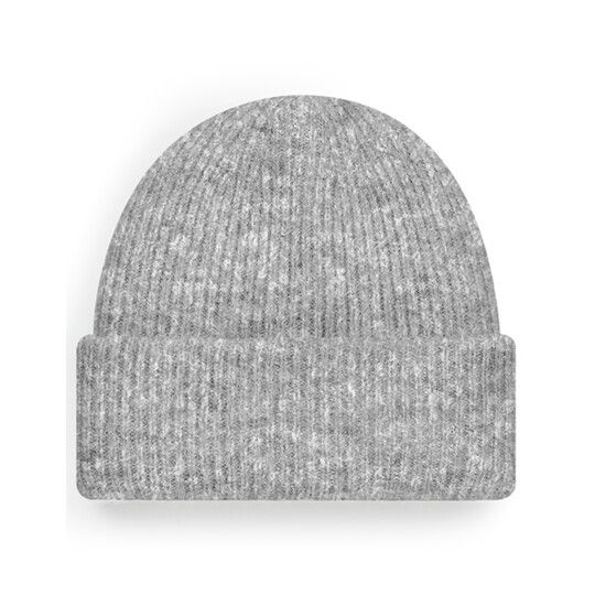 Cosy Ribbed Beanie - grey marl-698