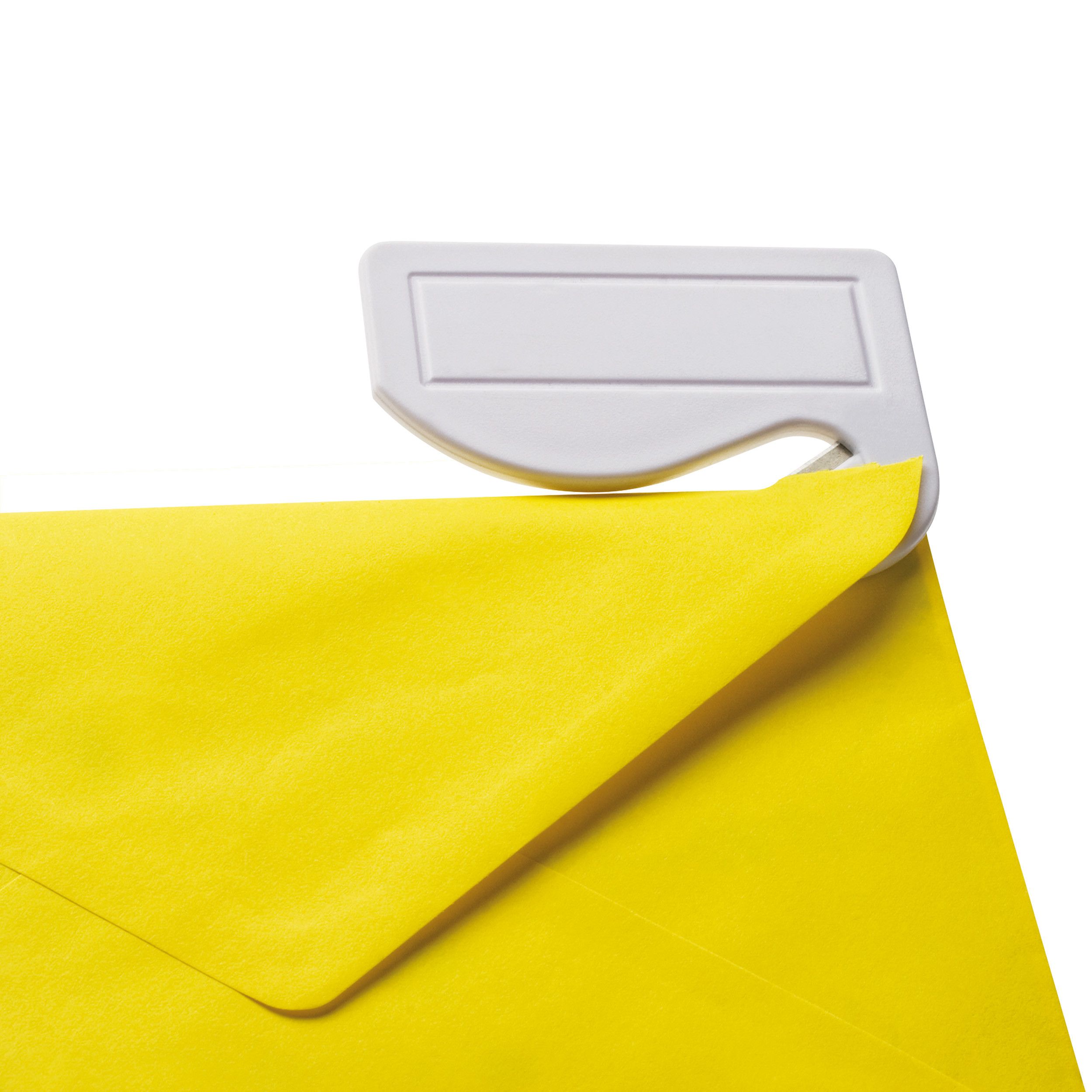 Brieföffner mit Metallklinge - weiß-857