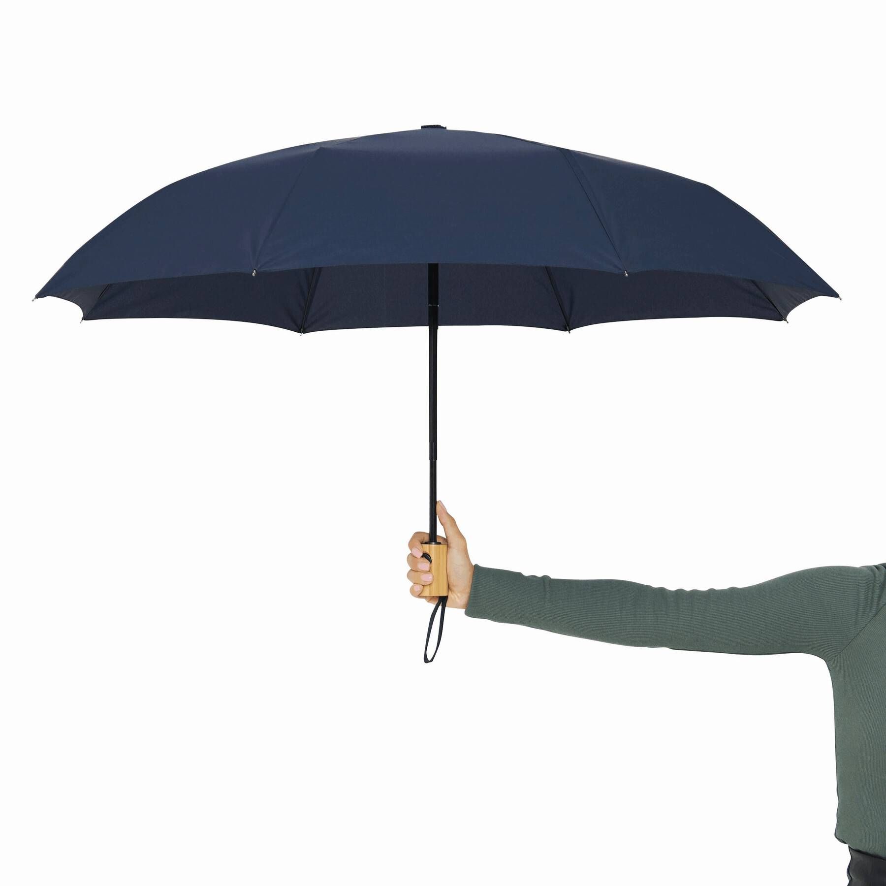 Vollautomatischer Windproof-Taschenschirm CALYPSO - marineblau-329