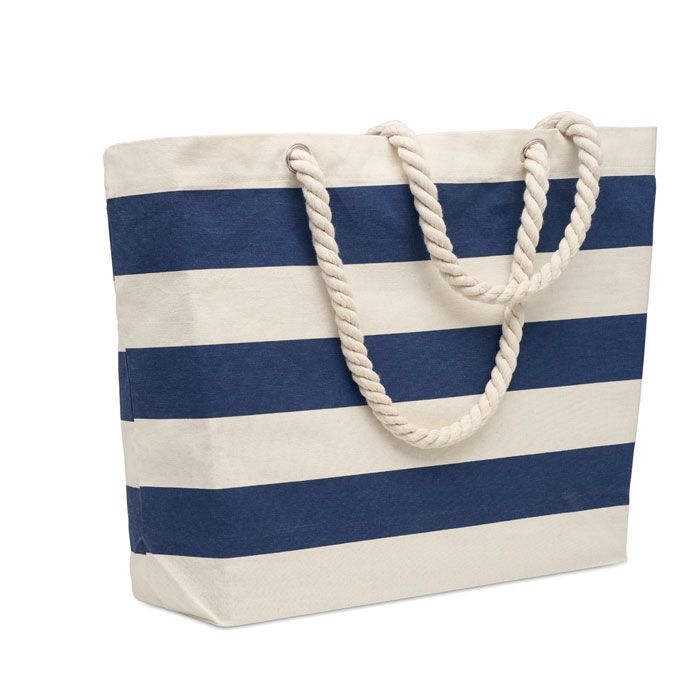 Strandtasche Baumwolle 220 g HEAVEN STRIPE - blau-873