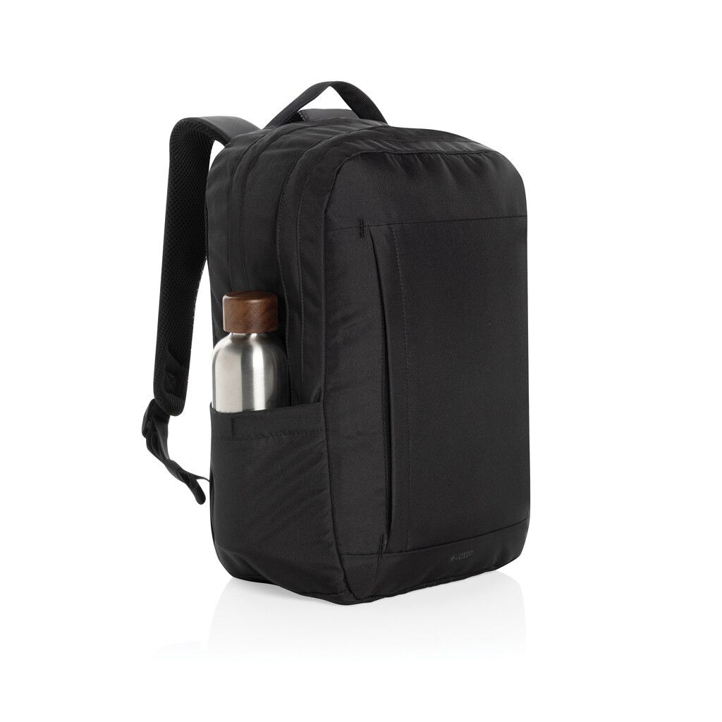 Swiss Peak Aware™ Edin 100% RPET 15,6" Laptop Rucksack - schwarz-6