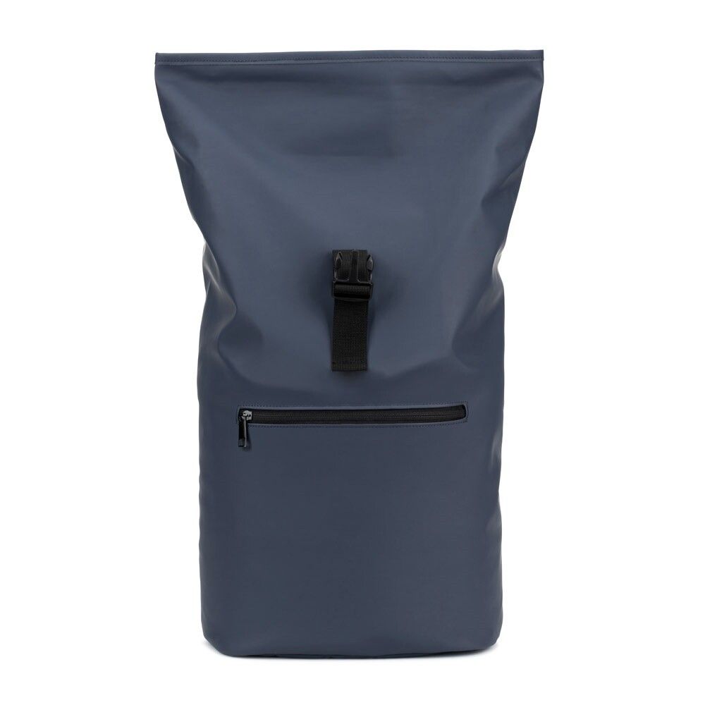PORTLAND Roll-Top-Rucksack aus PU mit Laptopfach, 16“ - blau-848