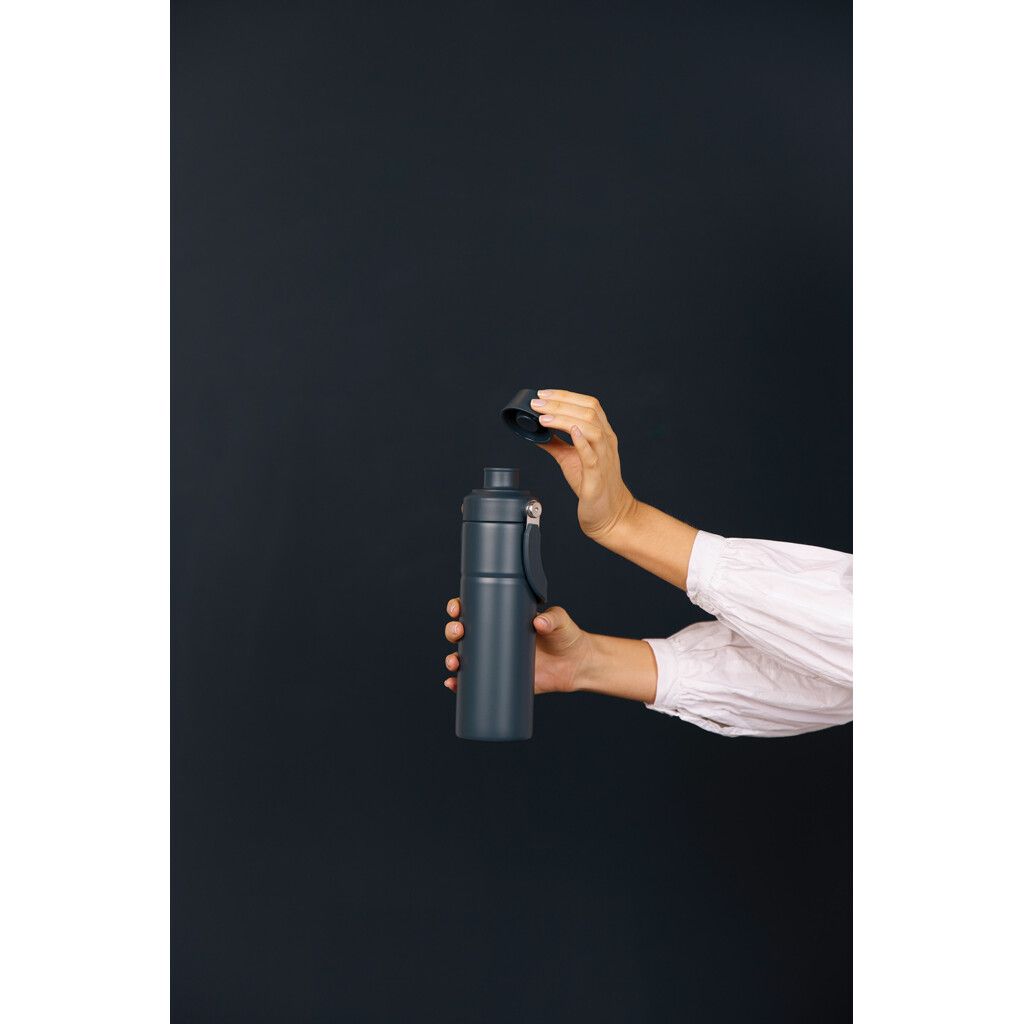 VINGA Baltimore Trek RCS recycelte SS Flasche 600ml - navy blau-289