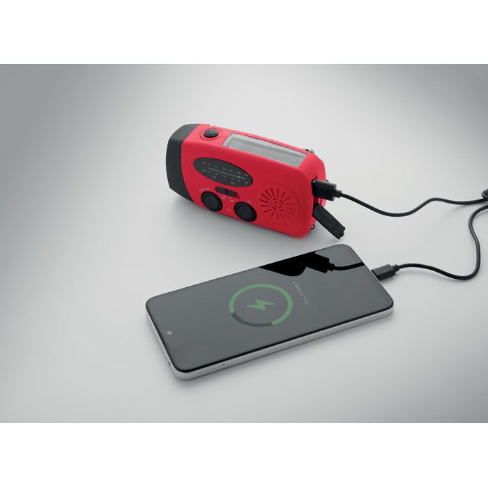 AM/FM Radio mit Taschenlampe MO2746- ONDA - rot-852