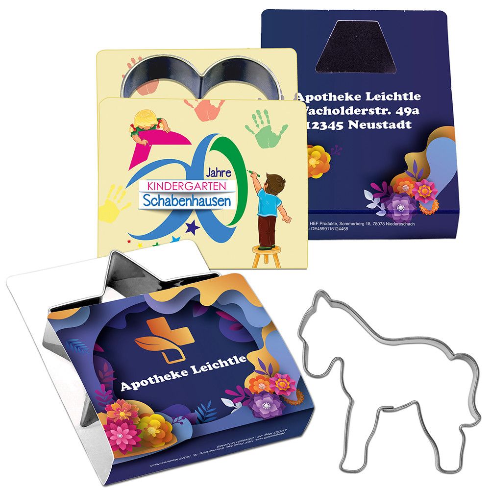 Backförmchen Single-Pack - Haustiere - Pferd Digitaldruck Vorderseite-465