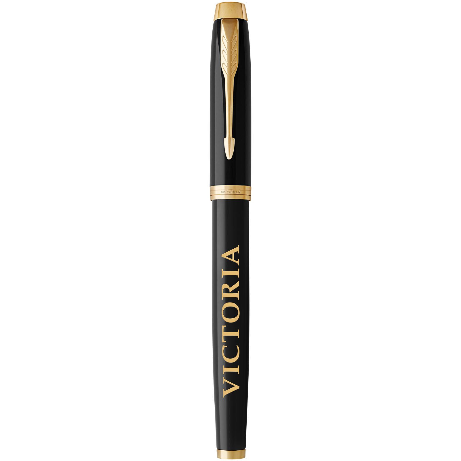 Parker IM Füllfederhalter (blaue Mine) - schwarz -  gold-945