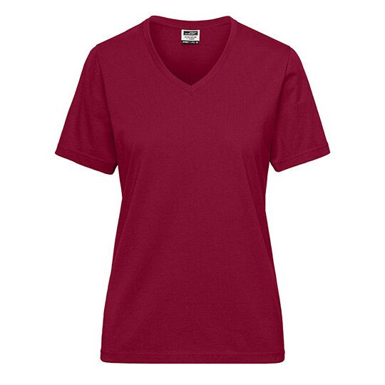 Ladies´ Bio Workwear T-Shirt - wine-884