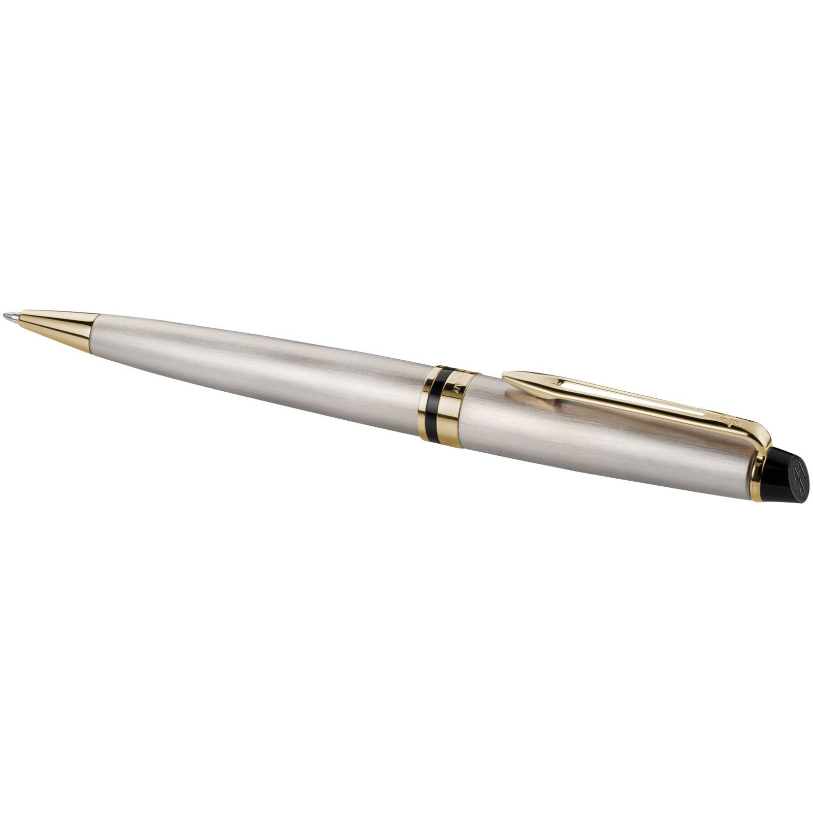 Waterman Expert Kugelschreiber (blaue Mine) - stahl -  gold-356
