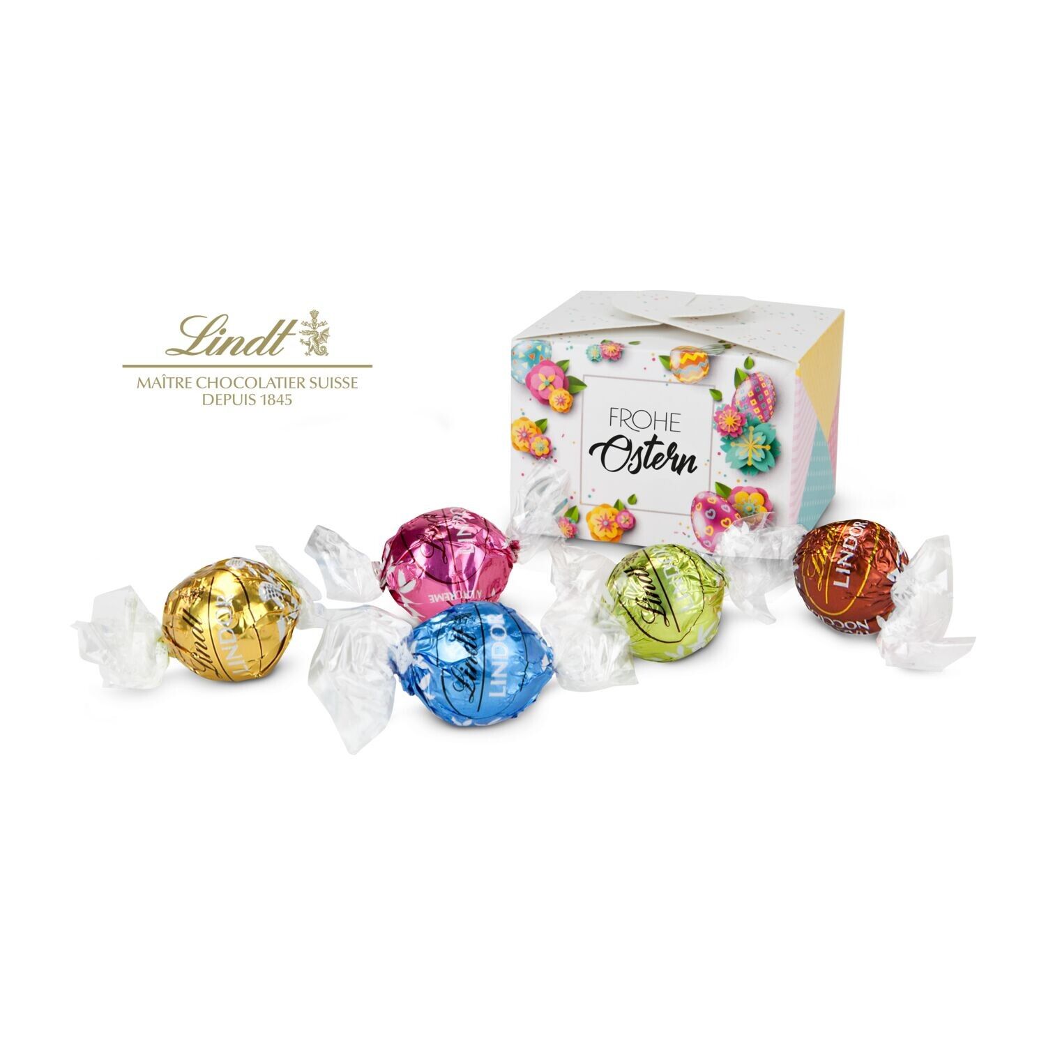 Lindt Osterfreude - mit 5 Lindt Lindorkugeln, auch in individueller Pralinenschachtel-836