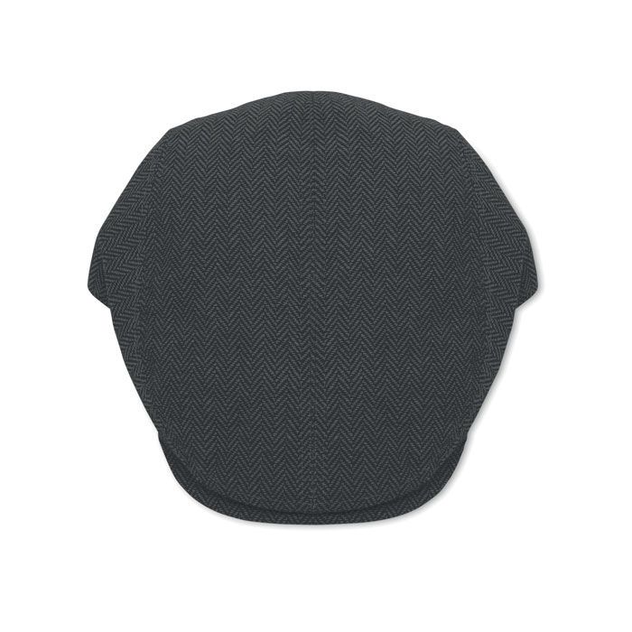 Newsboy-Kappe 335 g/m² BLIND PEAK - schwarz-686