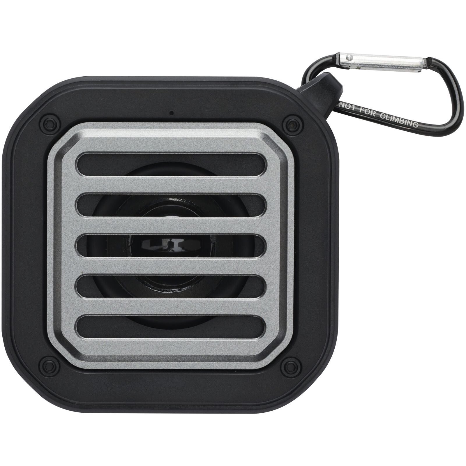 Solo 3W IPX5 Solar Bluetooth-Lautsprecher aus recyceltem RCS Kunststoff mit Karabinerhaken  - schwarz-137