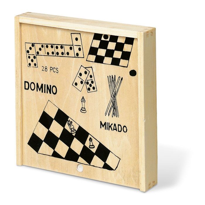 Spielesammlung in Holzbox TRIKES - holz-780