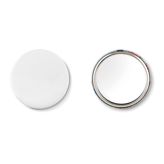 Badge mit Make-up Spiegel MIRROR - mattsilber-677
