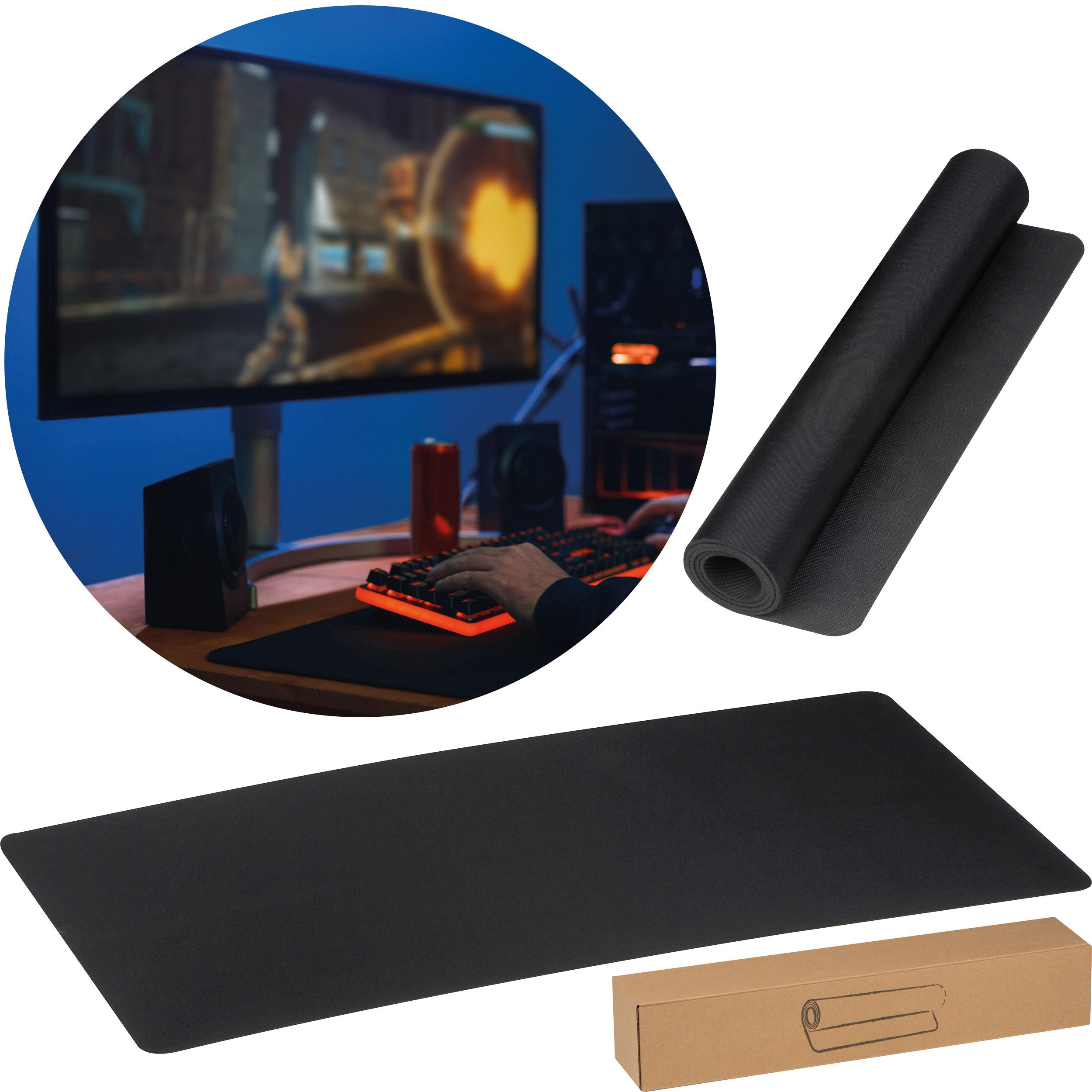 XXL Gaming Pad - schwarz-828